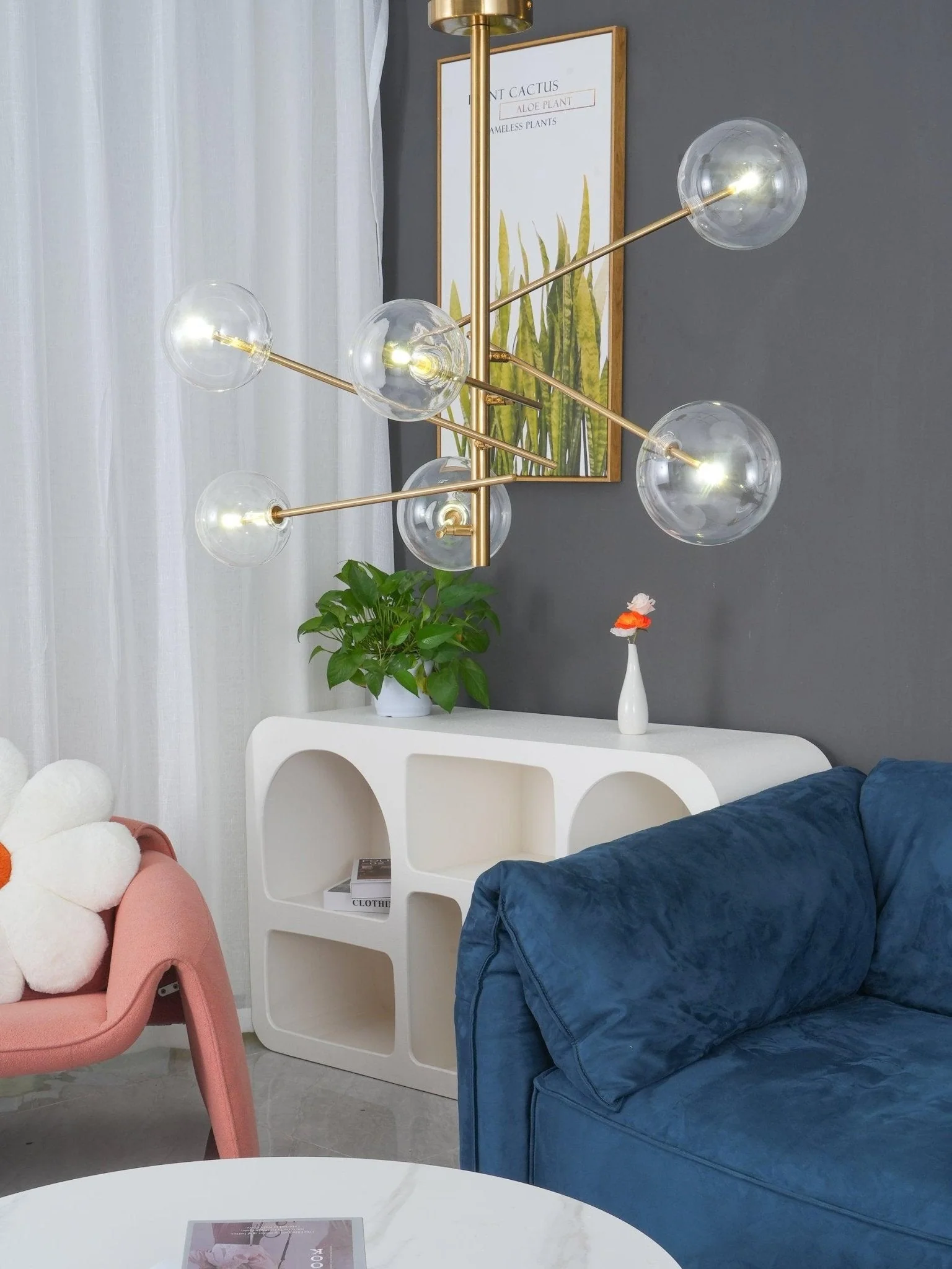 Lustra Chandelier LED Clear Crystal - Image 2
