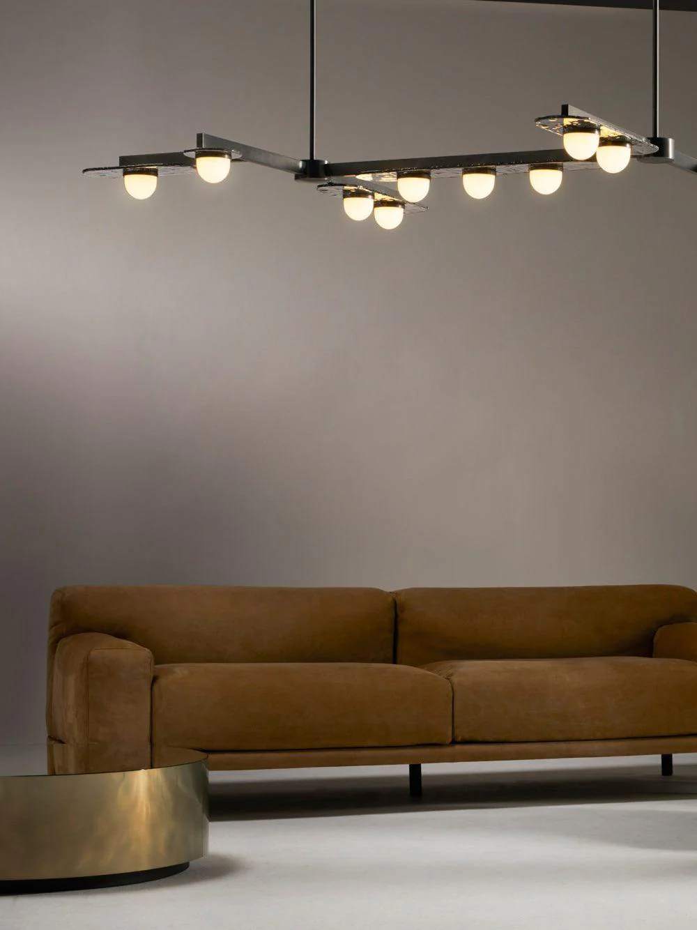 Lustra Chandelier LED Linear Gold Frame - Image 12