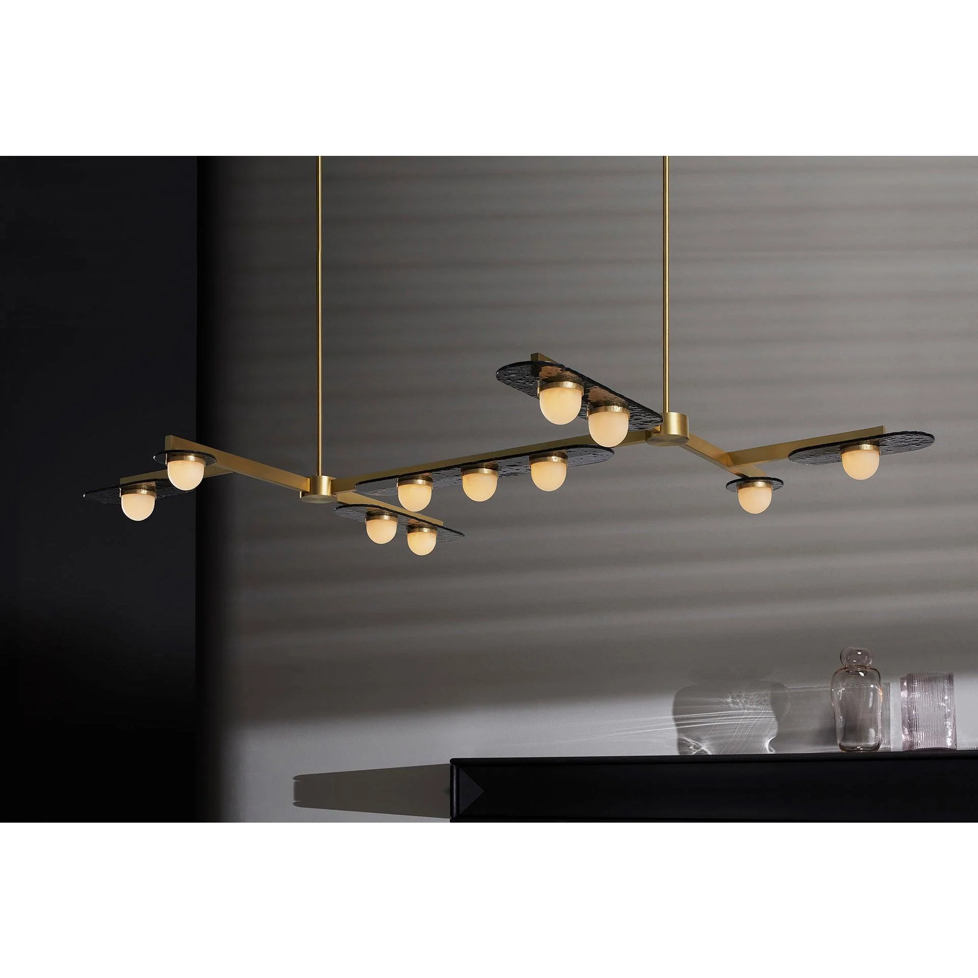 Lustra Chandelier LED Linear Gold Frame - Image 13