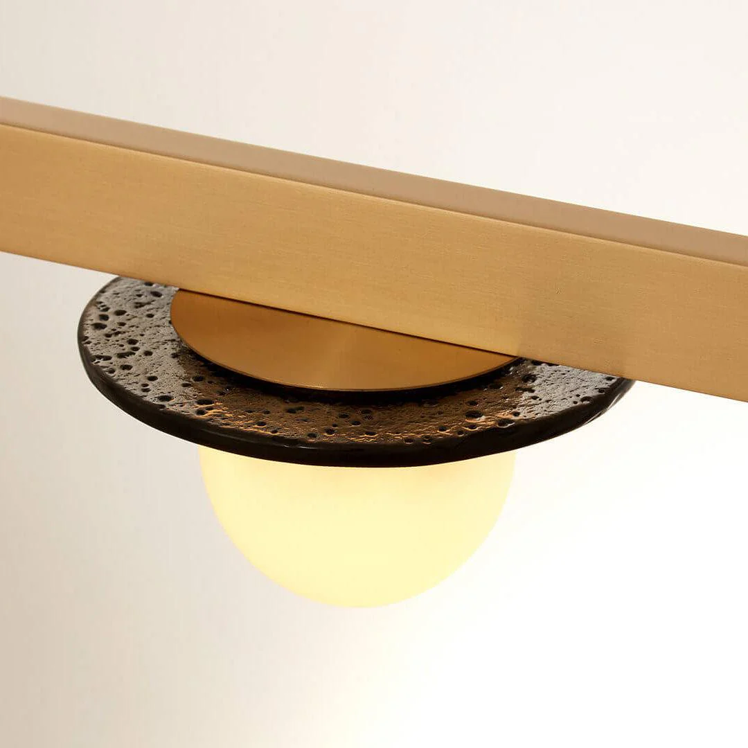 Lustra Chandelier LED Linear Gold Frame - Image 17