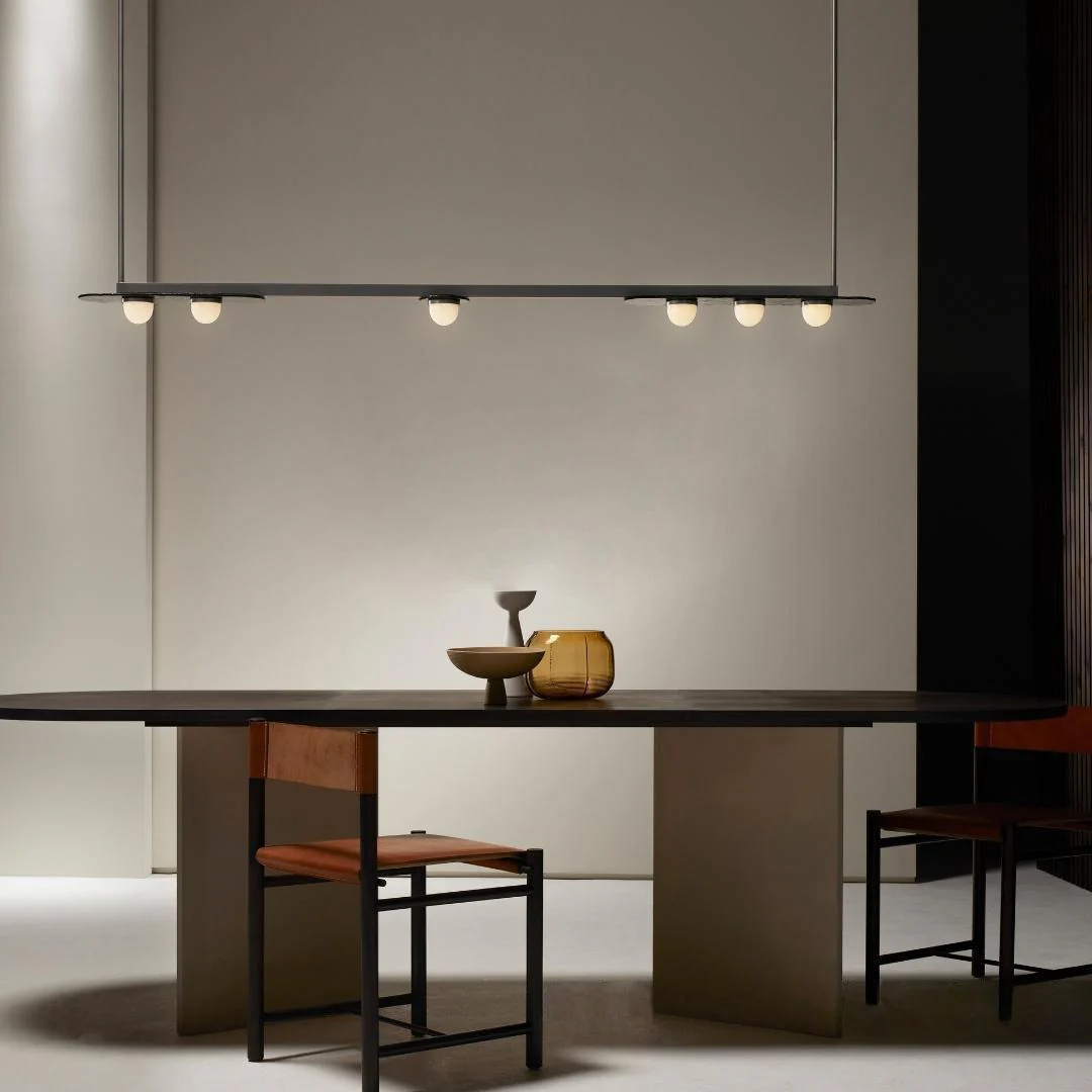 Lustra Chandelier LED Linear Gold Frame - Image 7