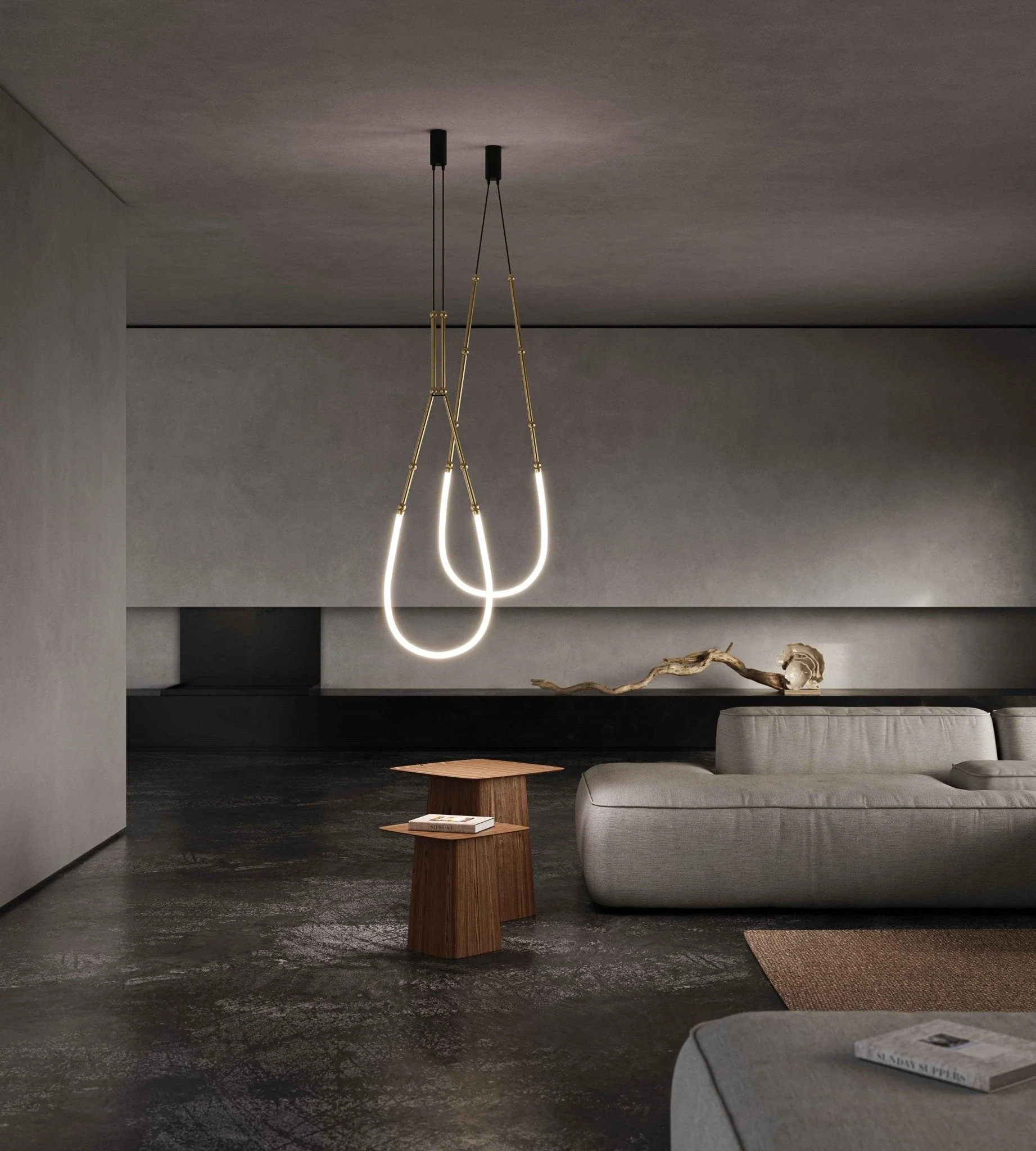 Lustra Chandelier Leda LED Flexible Modern Sculptural - Image 44