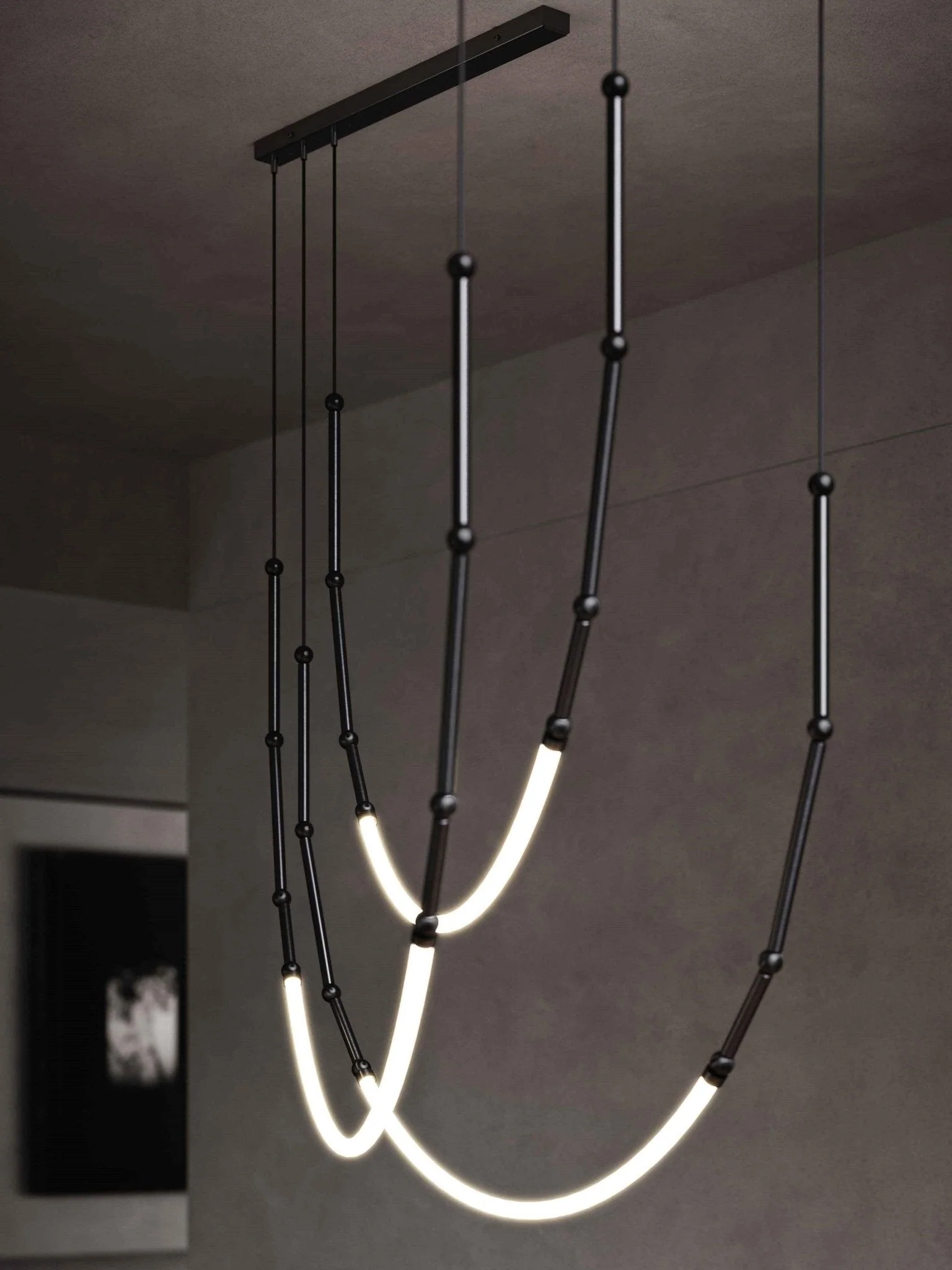 Lustra Chandelier Leda LED Flexible Modern Sculptural - Image 47