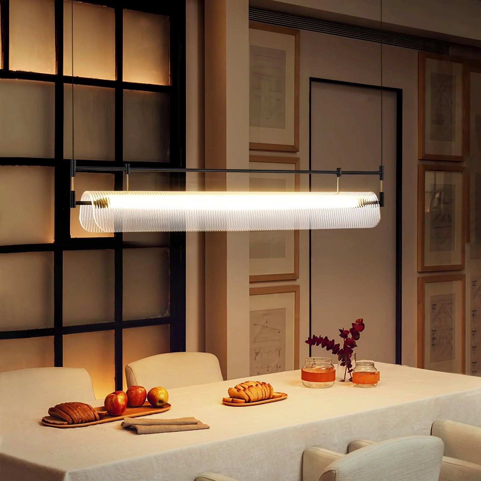 Lustra Chandelier Linear Strip Long - Image 2
