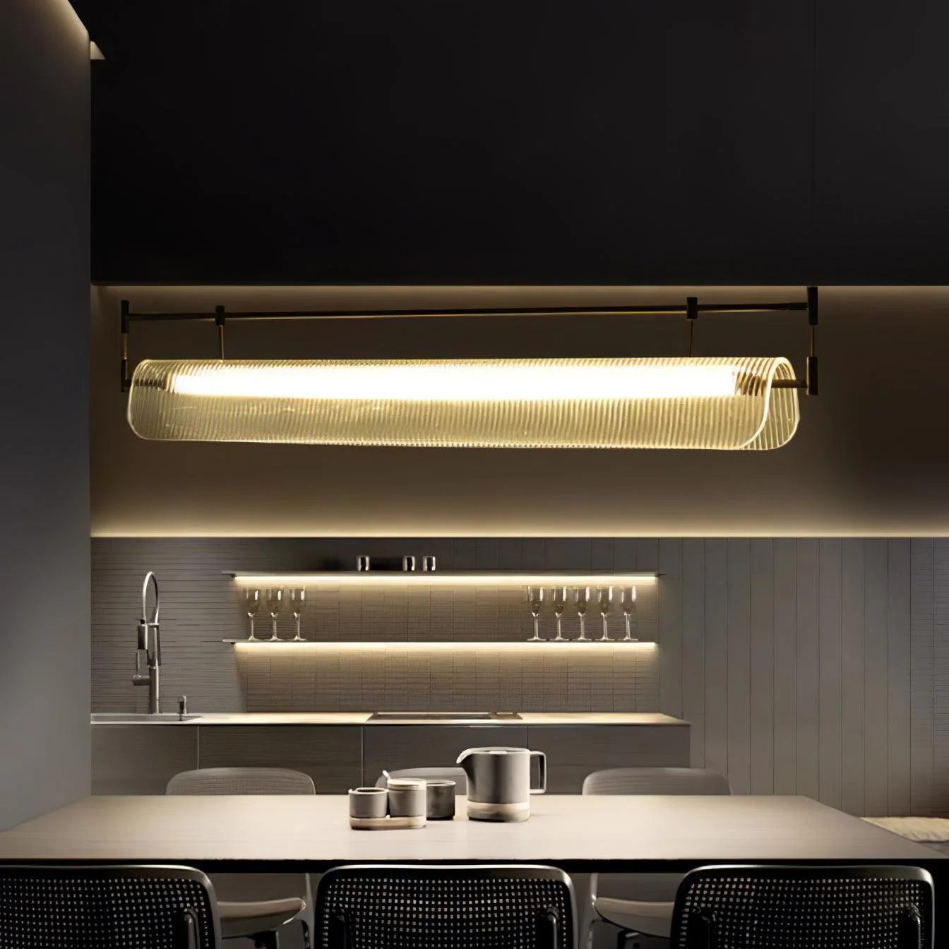 Lustra Chandelier Linear Strip Long - Image 42