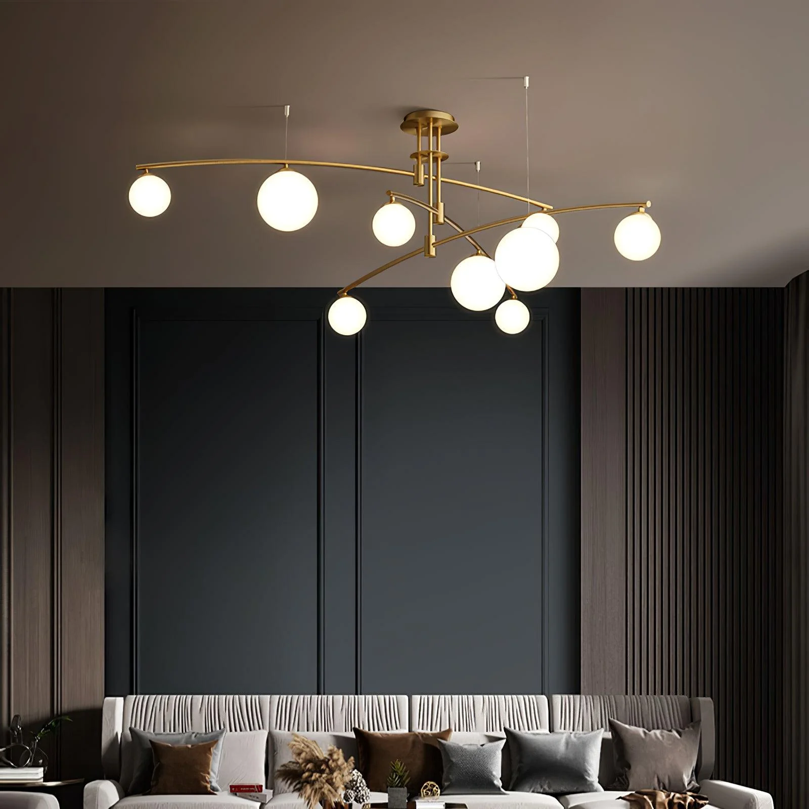 Lustra Chandelier Long Arm Modern 6-Light - Image 16