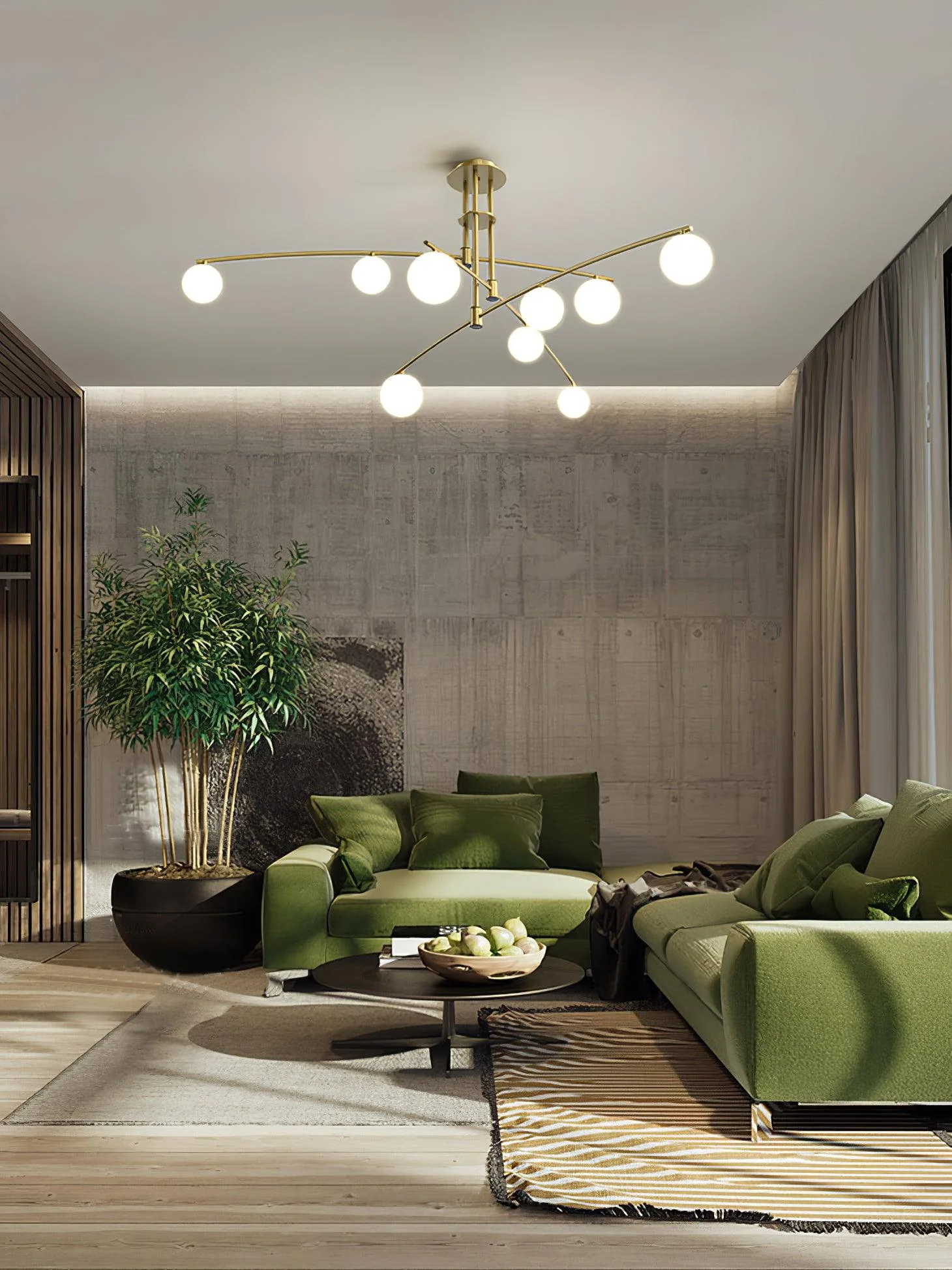 Lustra Chandelier Long Arm Modern 6-Light - Image 2