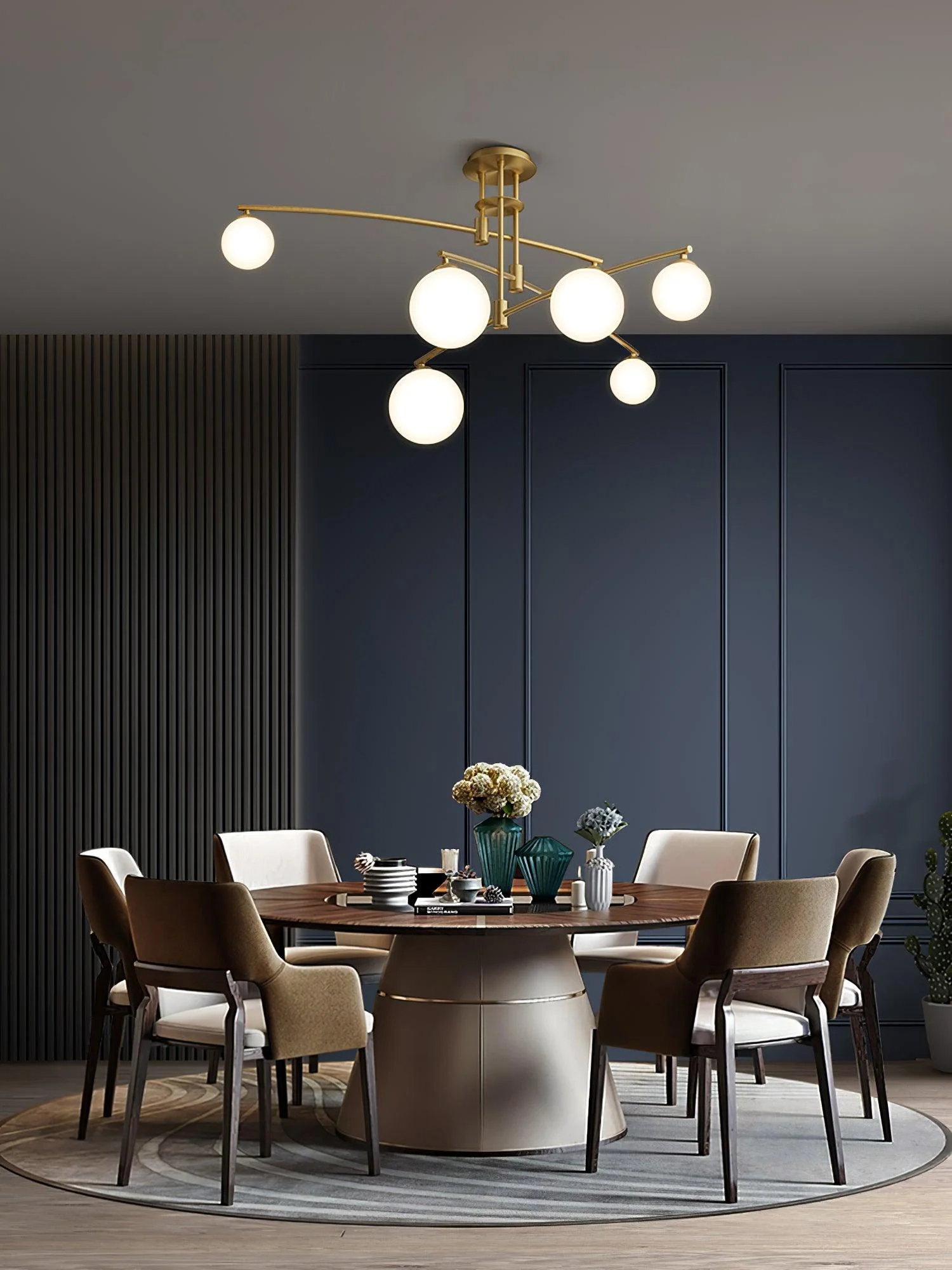Lustra Chandelier Long Arm Modern 6-Light - Image 33