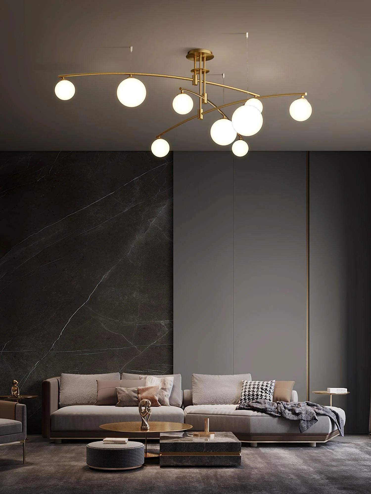 Lustra Chandelier Long Arm Modern 6-Light - Image 36
