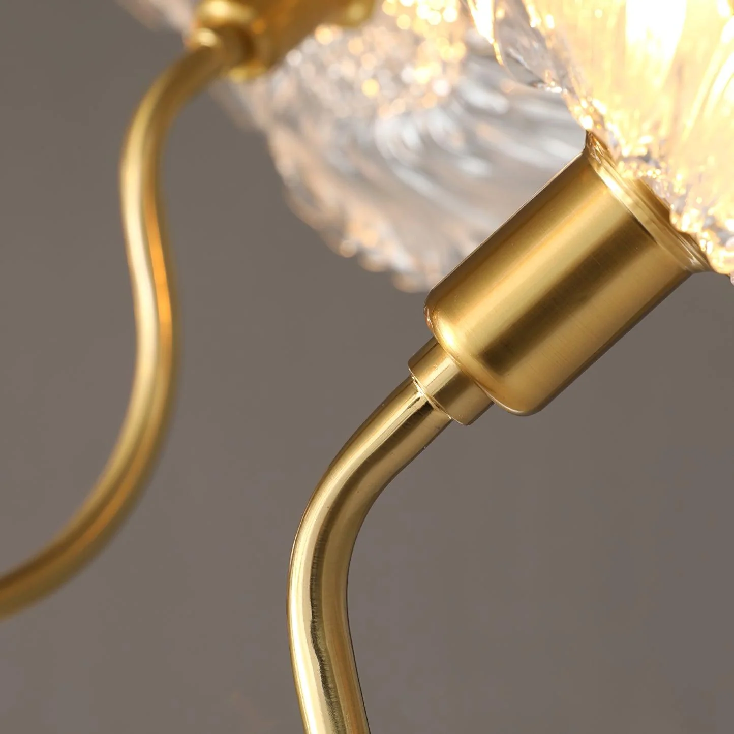 Lustra Chandelier Lotus Leaf Glass - Image 29