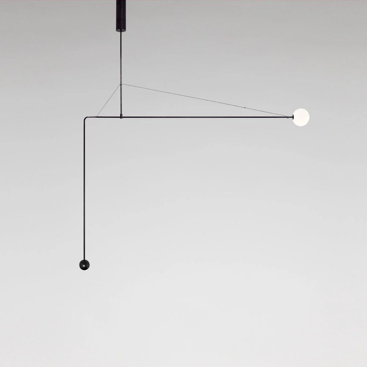 Lustra Chandelier Mobile Black Minimalist - Image 111