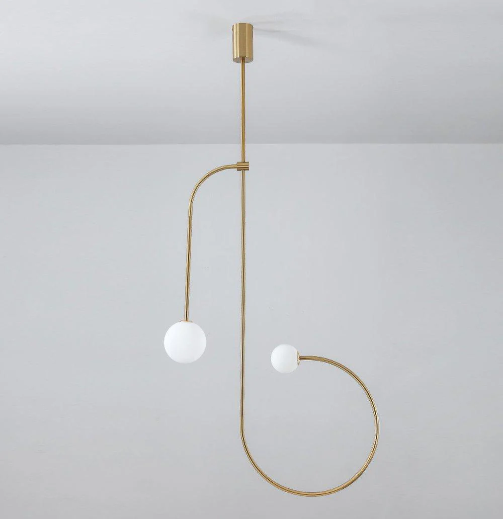 Lustra Chandelier Mobile Black Minimalist - Image 114