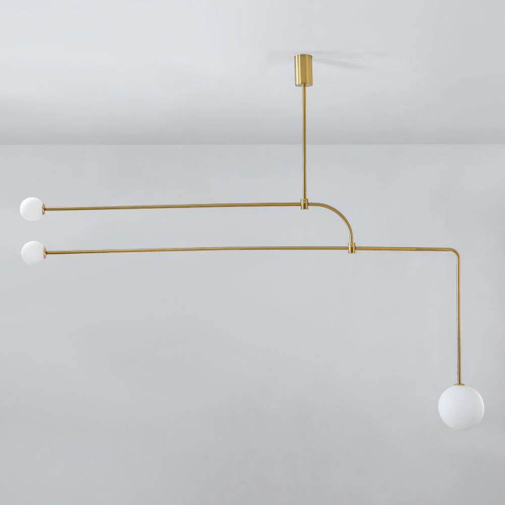 Lustra Chandelier Mobile Black Minimalist - Image 118