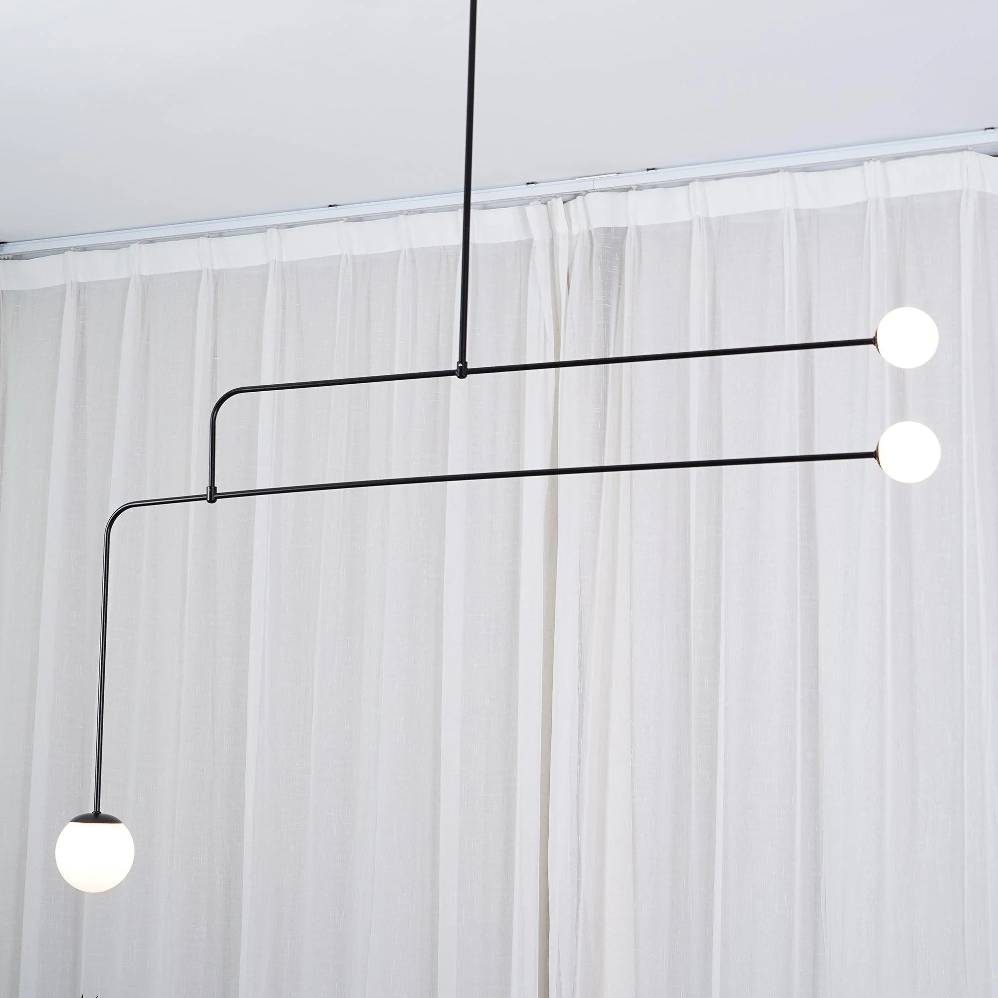 Lustra Chandelier Mobile Black Minimalist - Image 119
