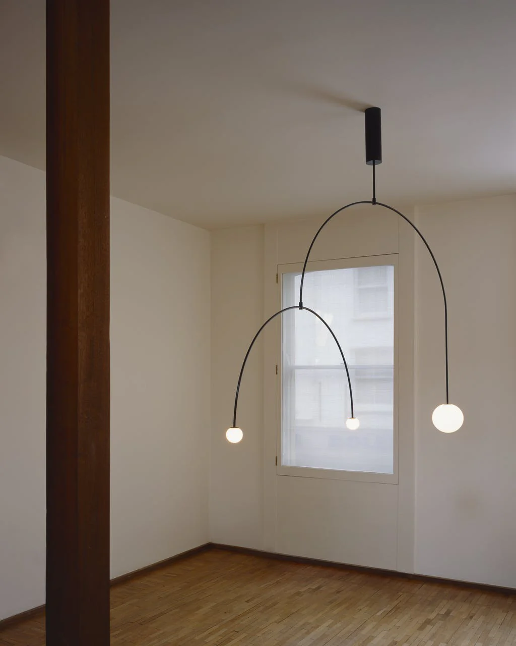 Lustra Chandelier Mobile Black Minimalist - Image 16