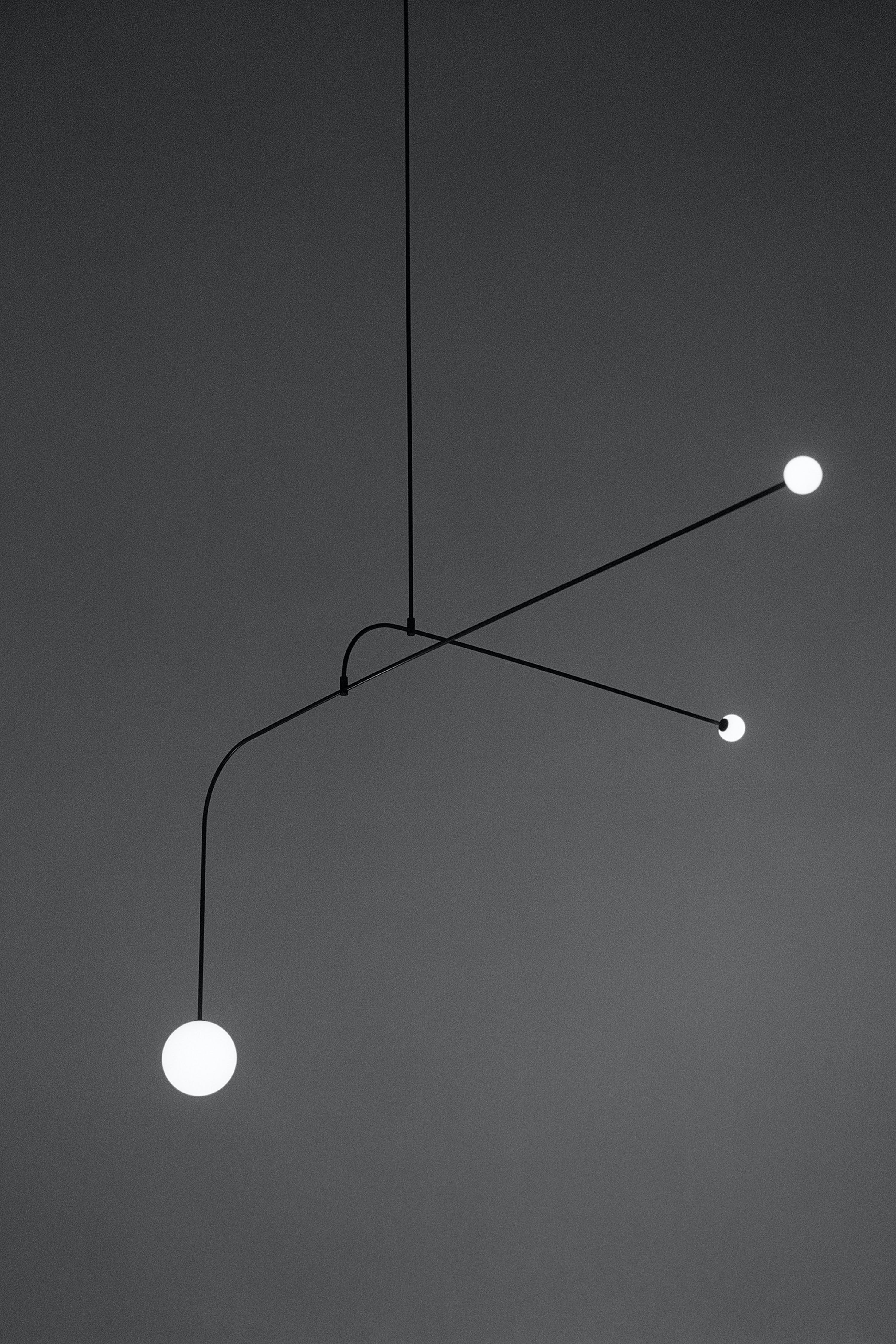 Lustra Chandelier Mobile Black Minimalist - Image 168