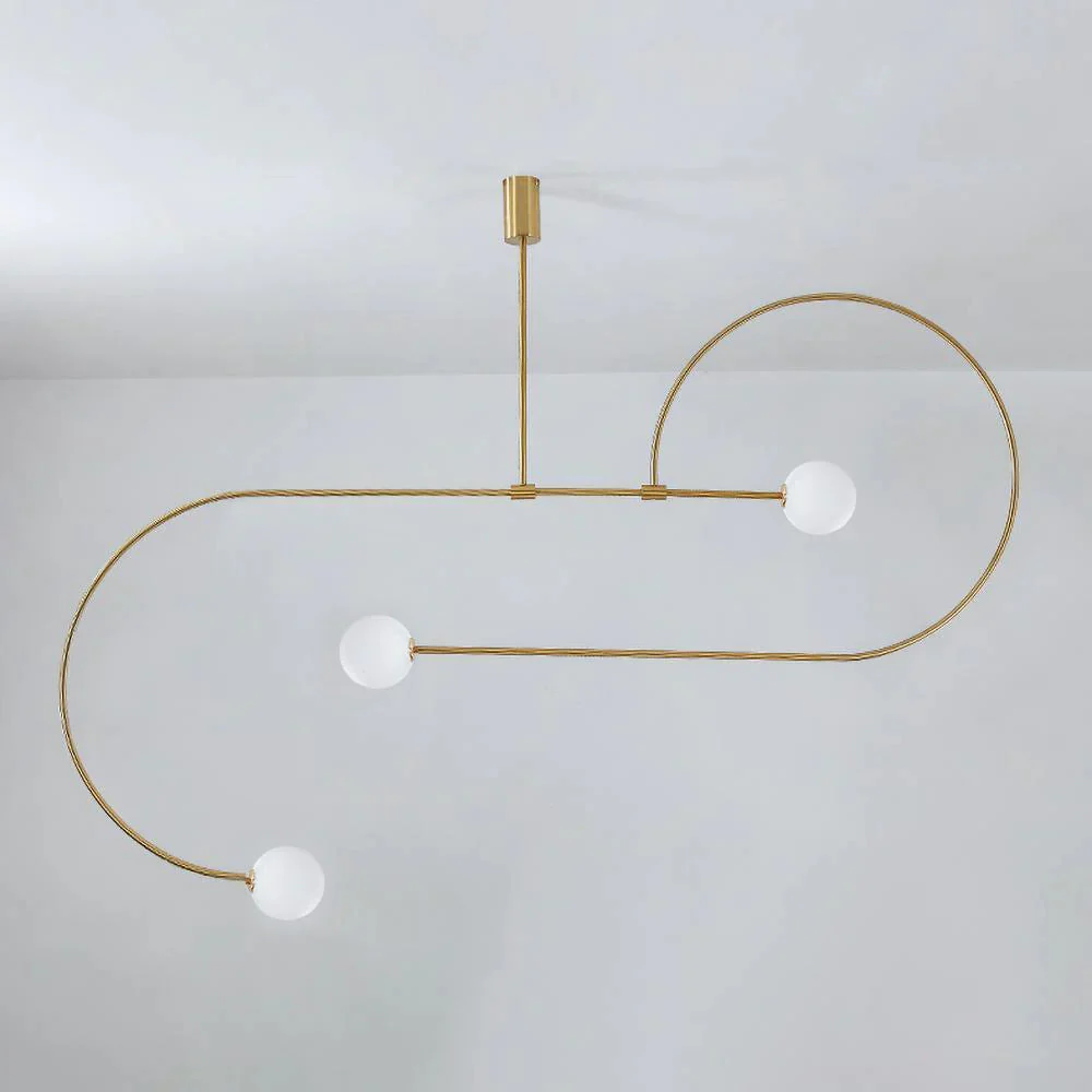 Lustra Chandelier Mobile Black Minimalist - Image 179