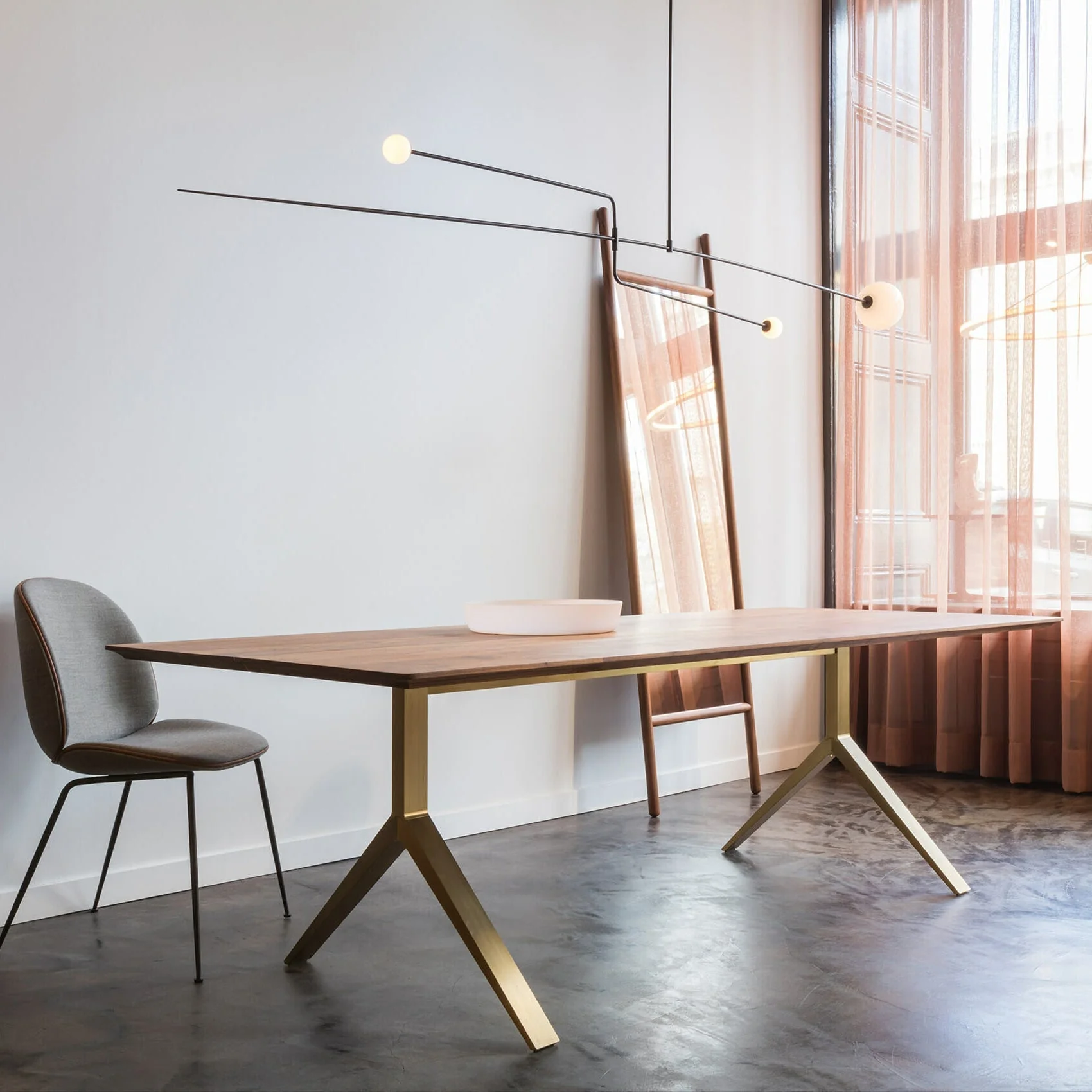 Lustra Chandelier Mobile Black Minimalist - Image 205
