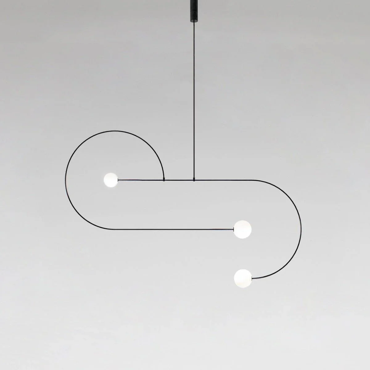 Lustra Chandelier Mobile Black Minimalist - Image 21