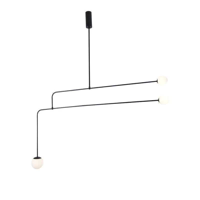 Lustra Chandelier Mobile Black Minimalist - Image 36