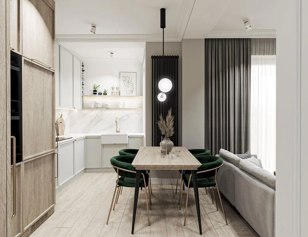 Lustra Chandelier Mobile Black Minimalist - Image 42