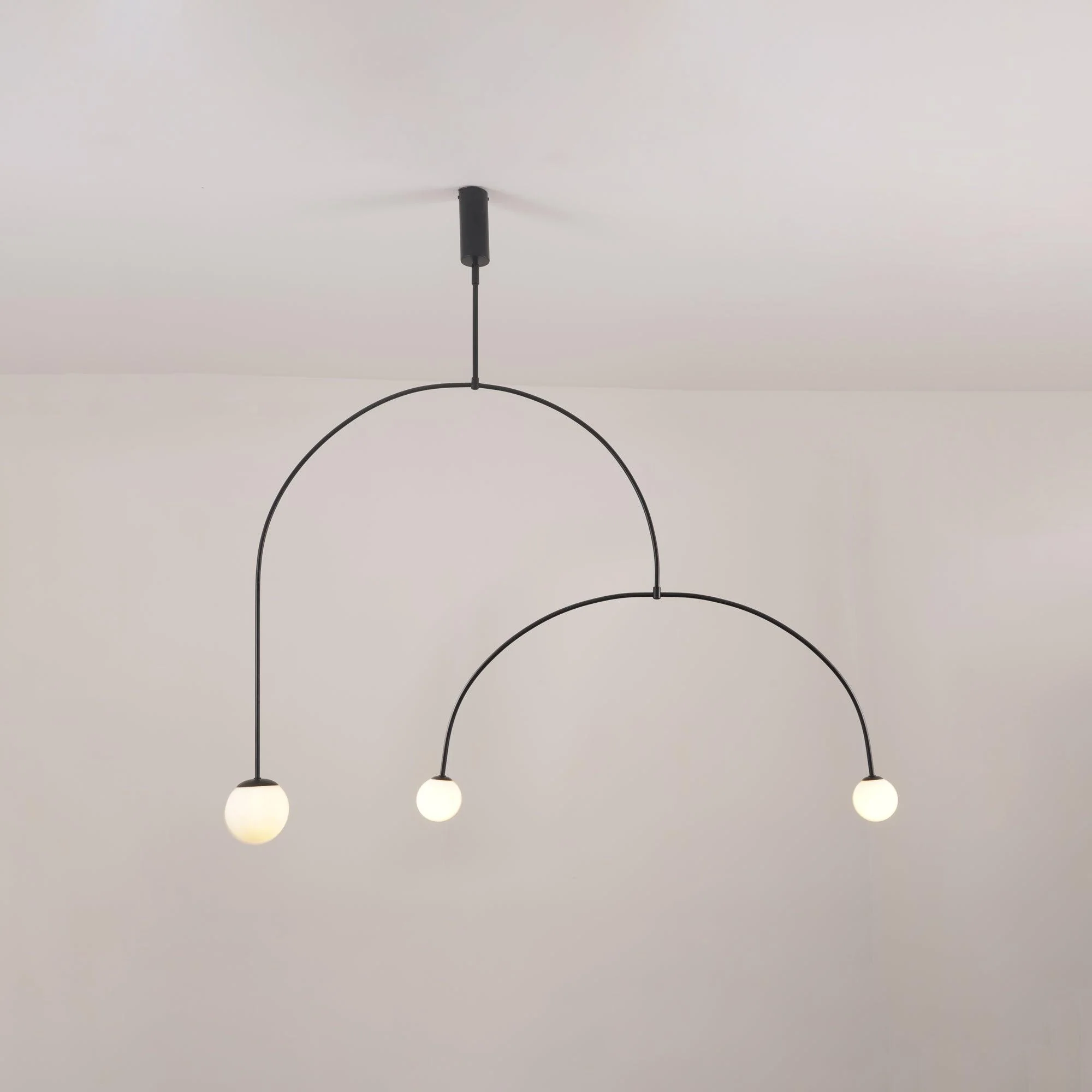 Lustra Chandelier Mobile Black Minimalist - Image 47