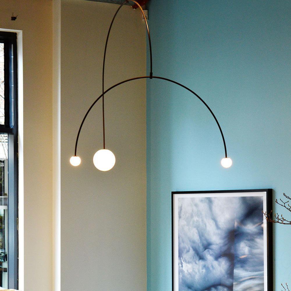 Lustra Chandelier Mobile Black Minimalist - Image 59