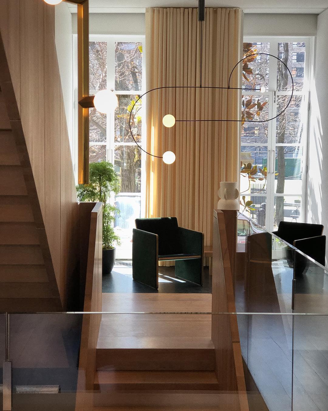 Lustra Chandelier Mobile Black Minimalist - Image 70