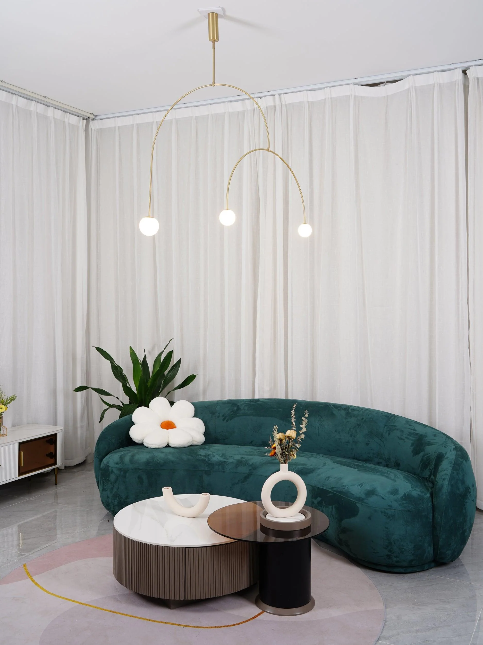 Lustra Chandelier Mobile Black Minimalist - Image 73