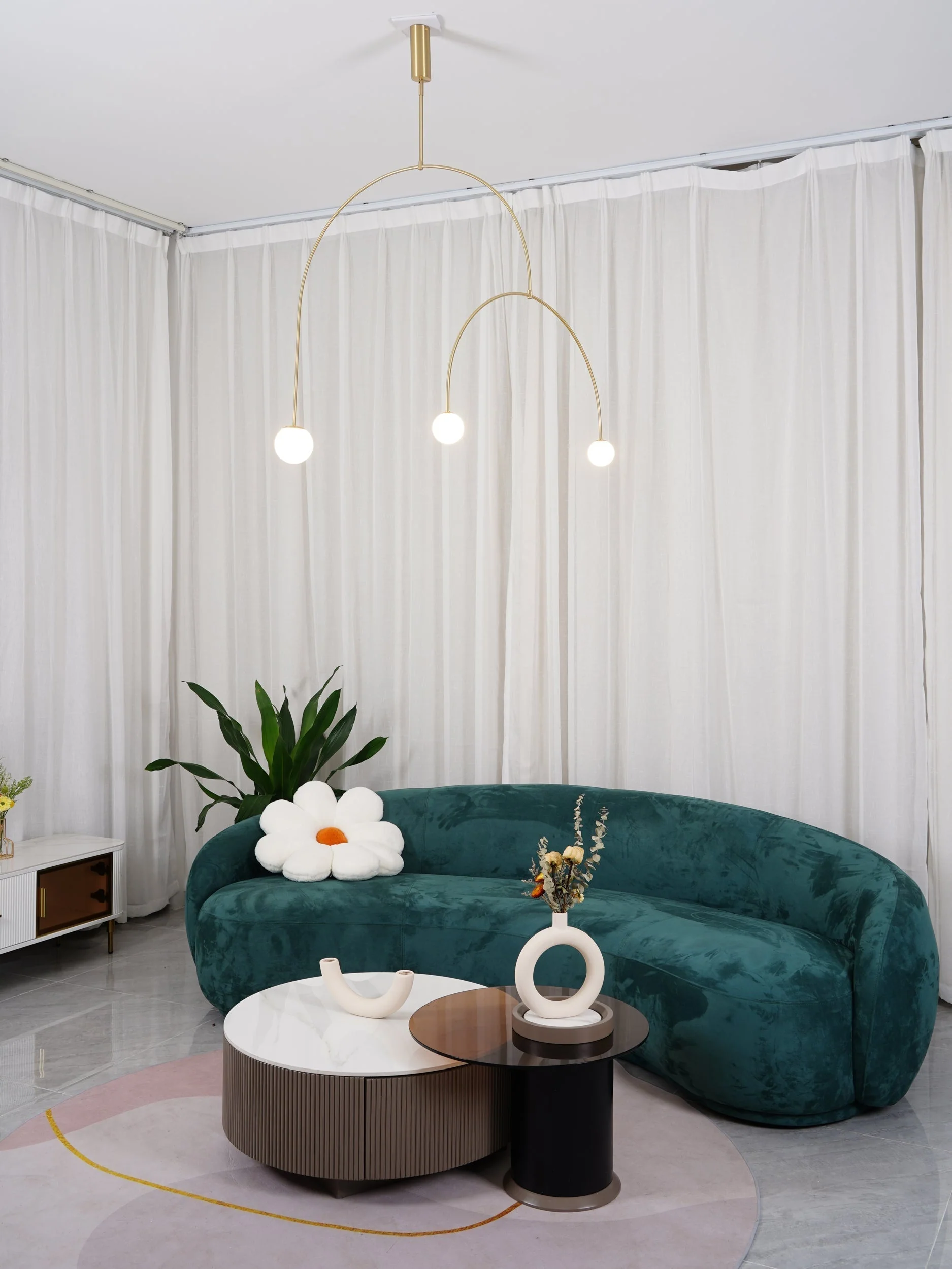 Lustra Chandelier Mobile Black Minimalist - Image 79