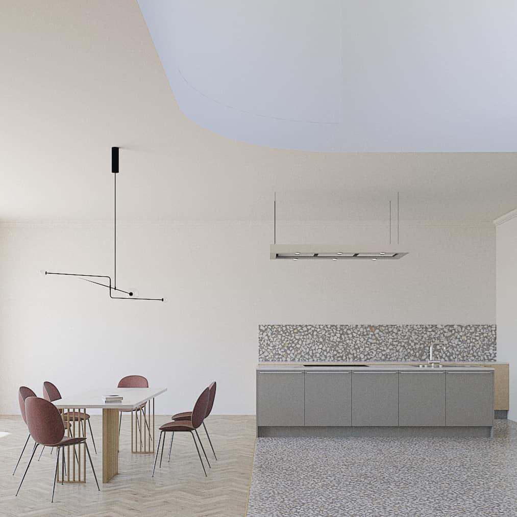Lustra Chandelier Mobile Black Minimalist - Image 80