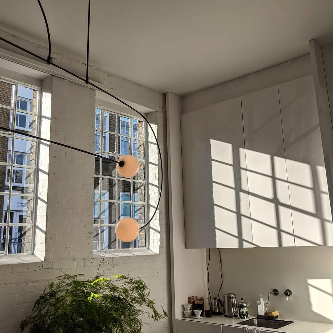 Lustra Chandelier Mobile Black Minimalist - Image 82