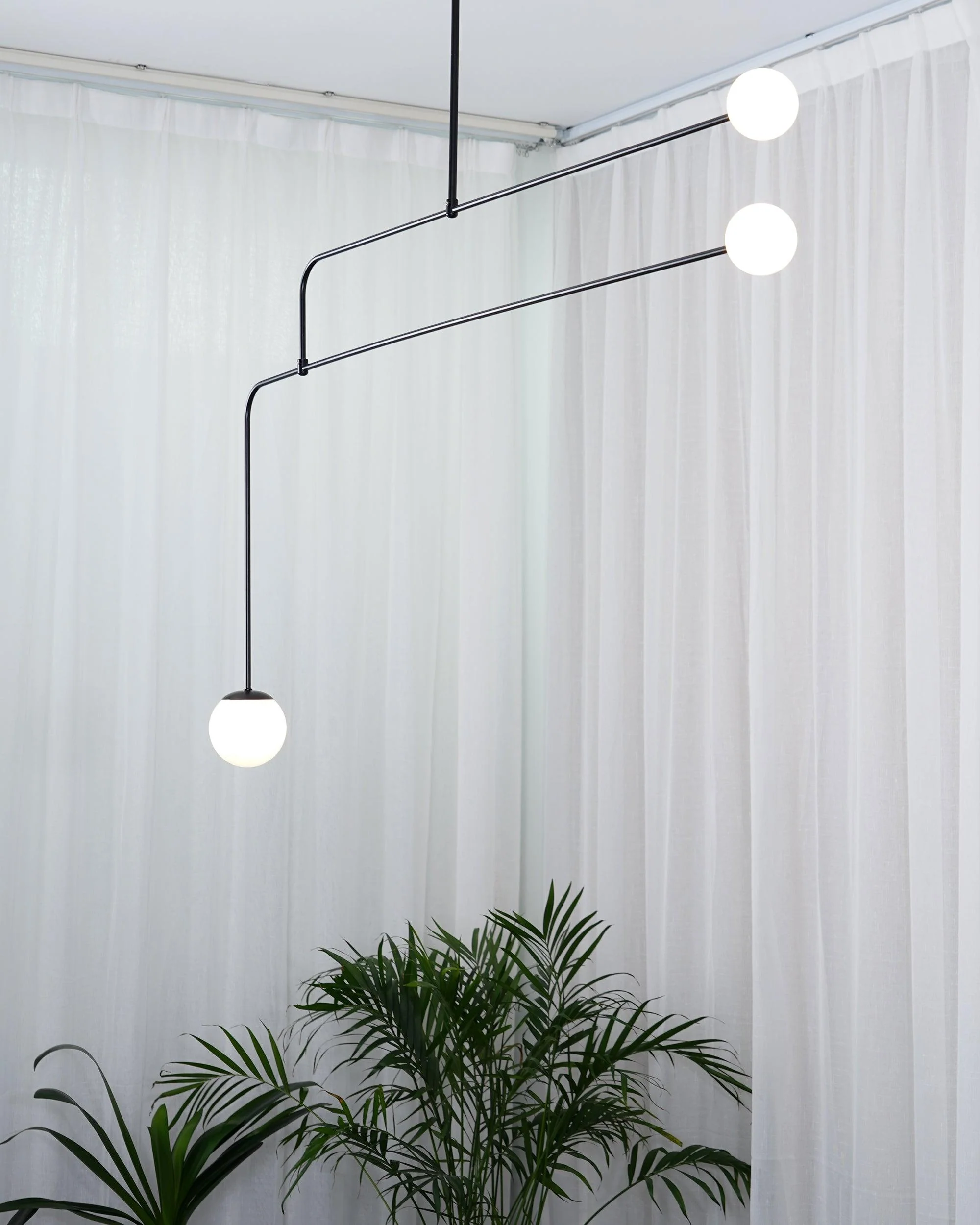 Lustra Chandelier Mobile Black Minimalist - Image 92