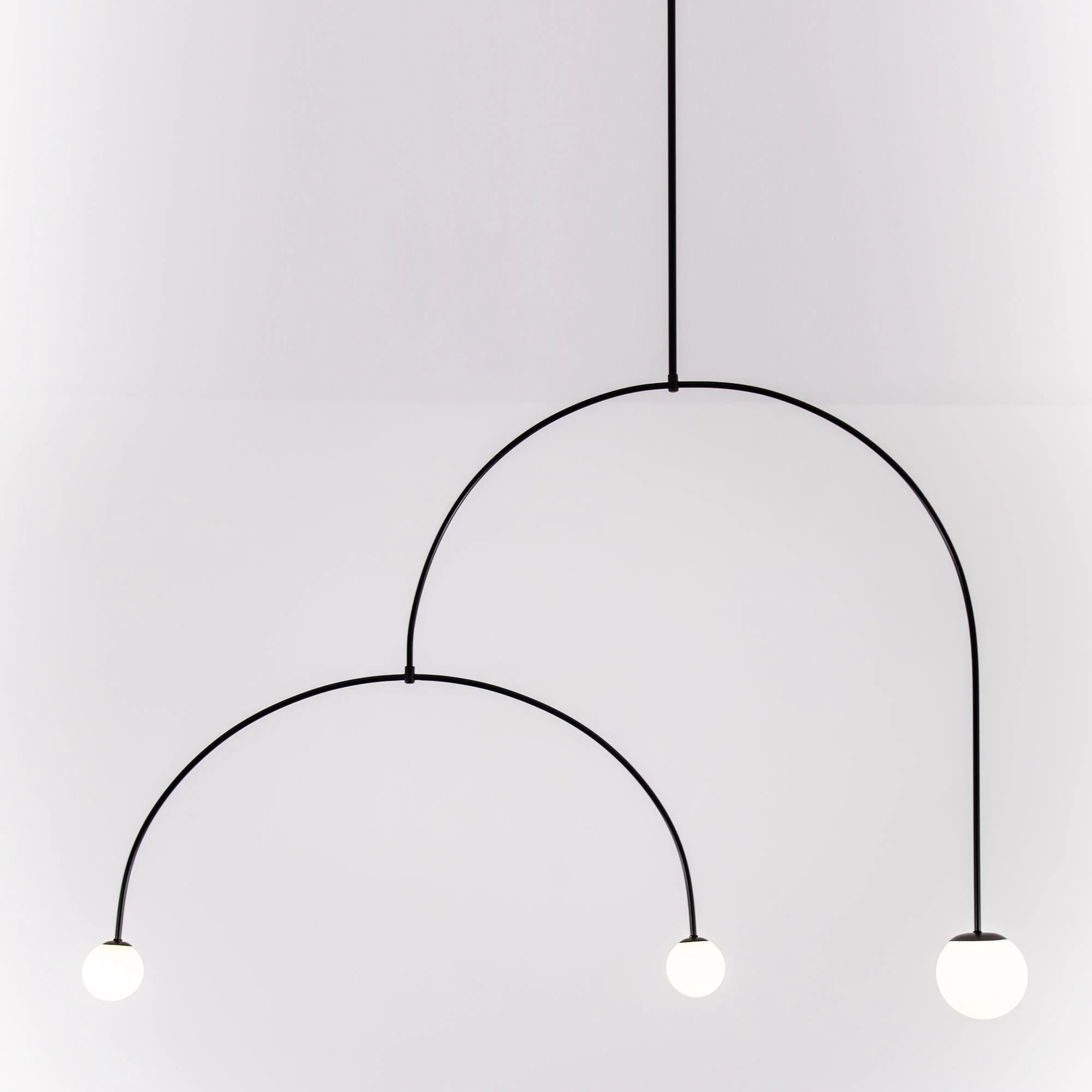 Lustra Chandelier Mobile Black Minimalist - Image 96