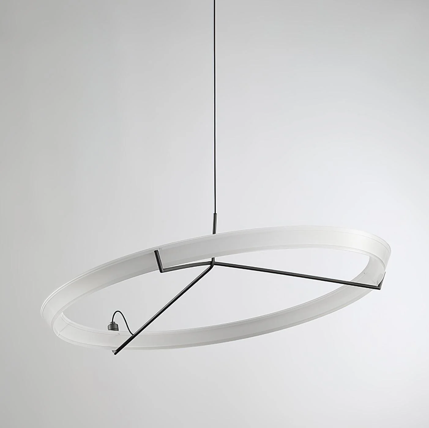 Lustra Chandelier Modern Stainless Steel Ring - Image 12