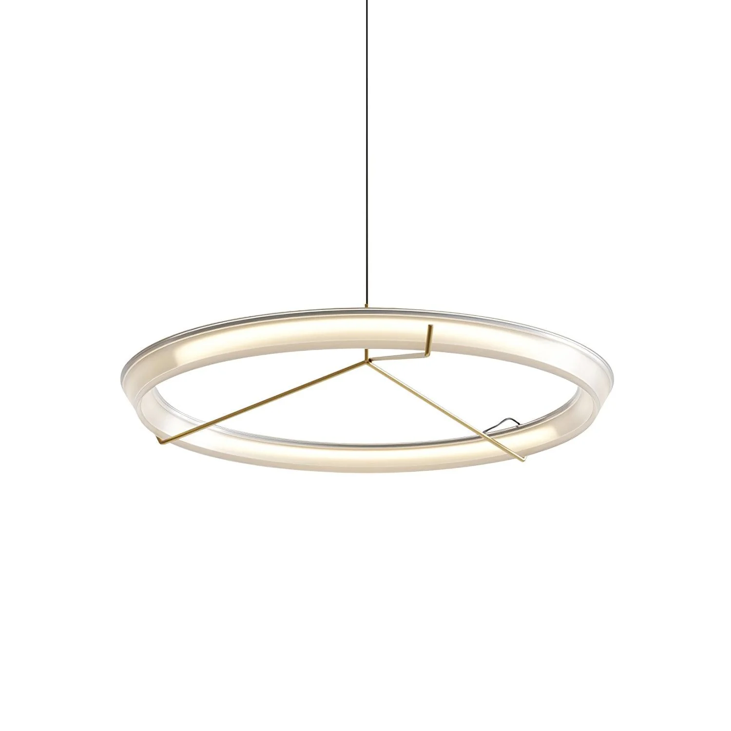 Lustra Chandelier Modern Stainless Steel Ring - Image 13