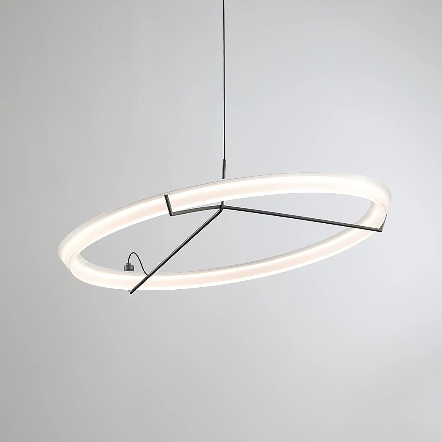 Lustra Chandelier Modern Stainless Steel Ring - Image 17