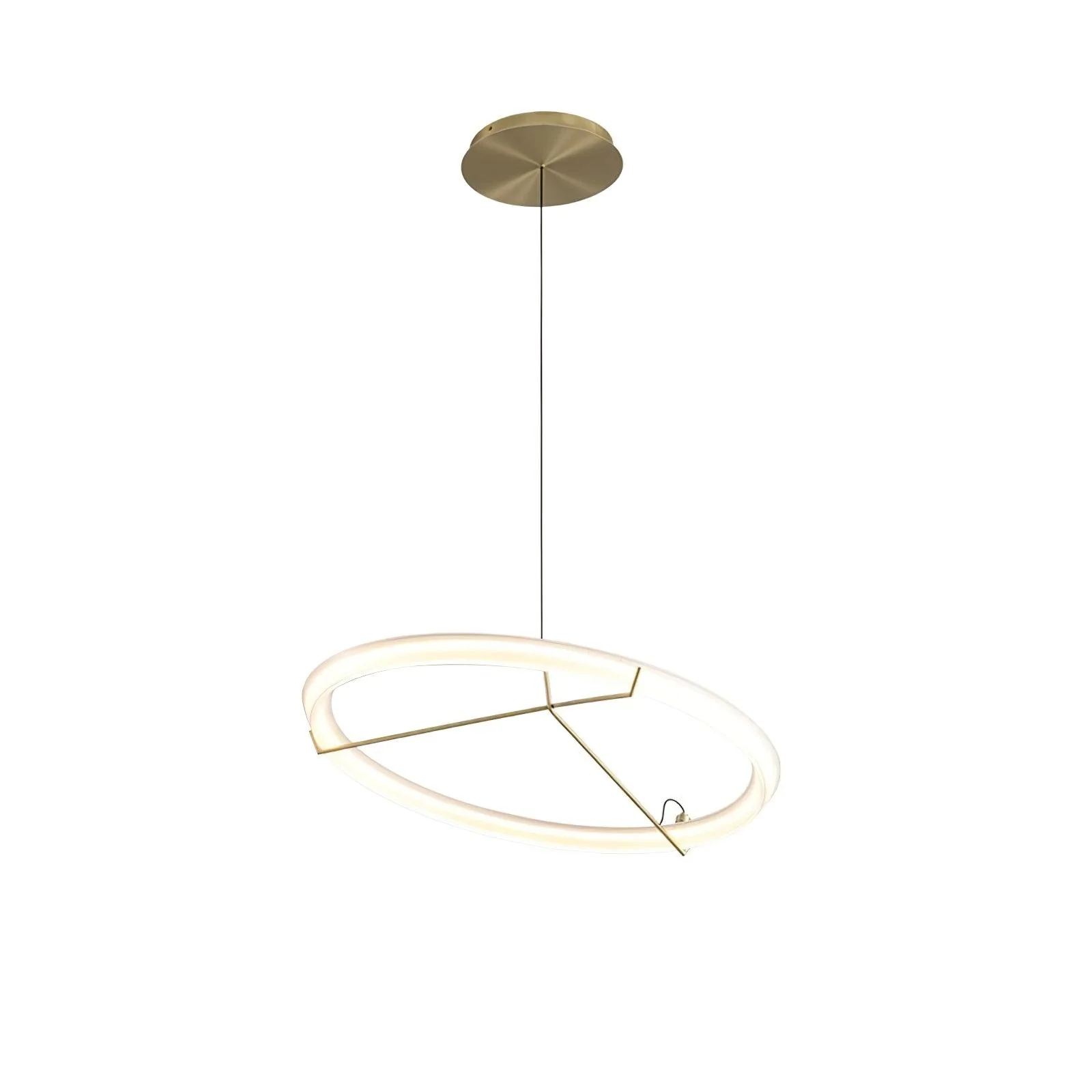 Lustra Chandelier Modern Stainless Steel Ring - Image 35