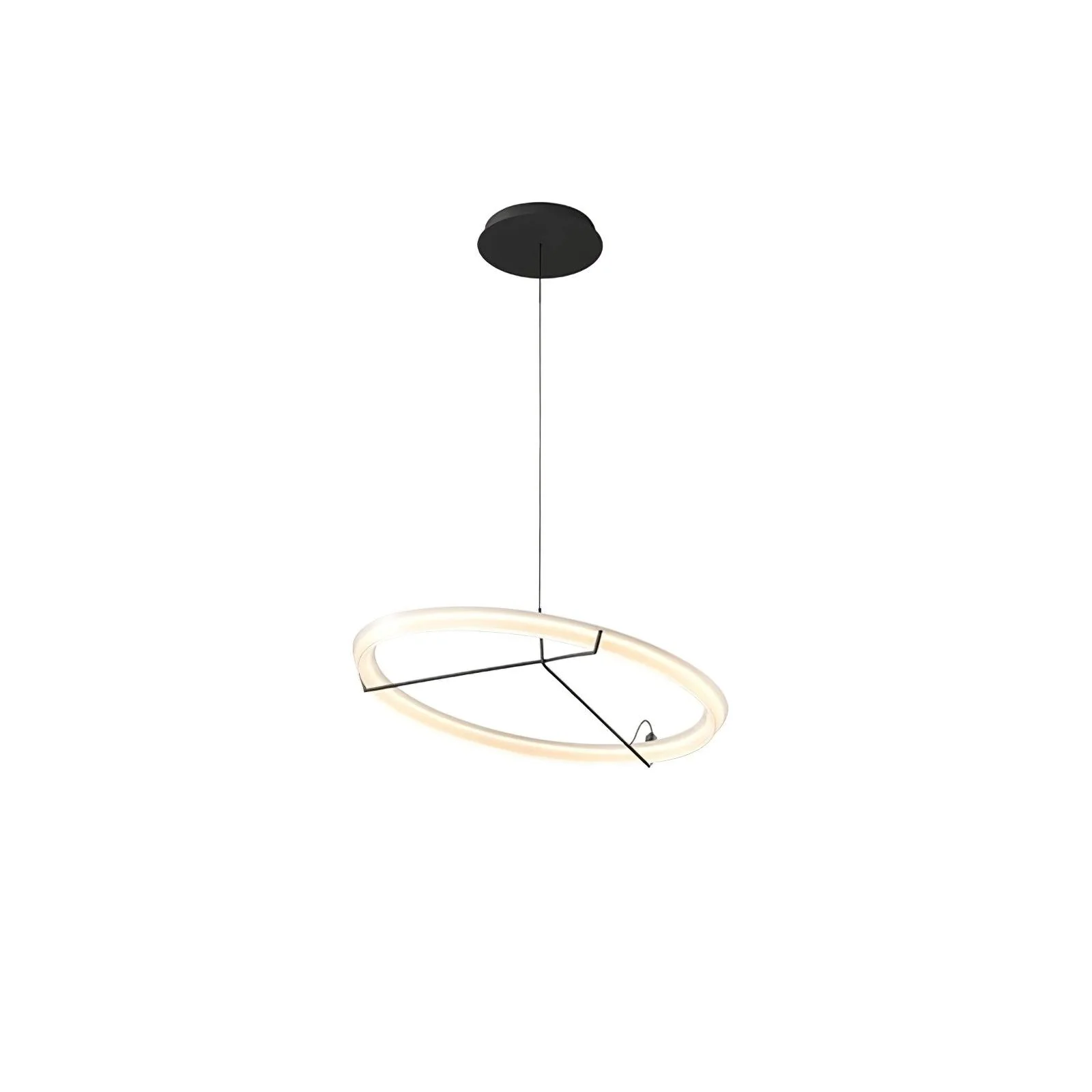 Lustra Chandelier Modern Stainless Steel Ring - Image 48
