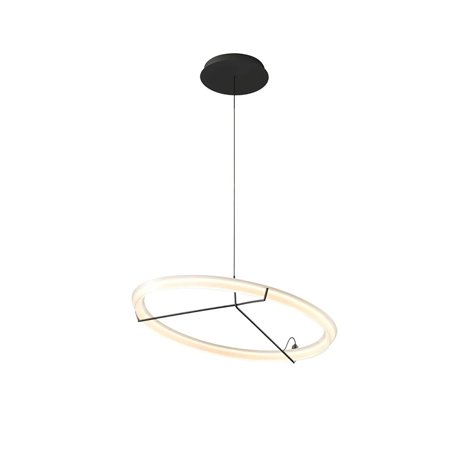Lustra Chandelier Modern Stainless Steel Ring - Image 53
