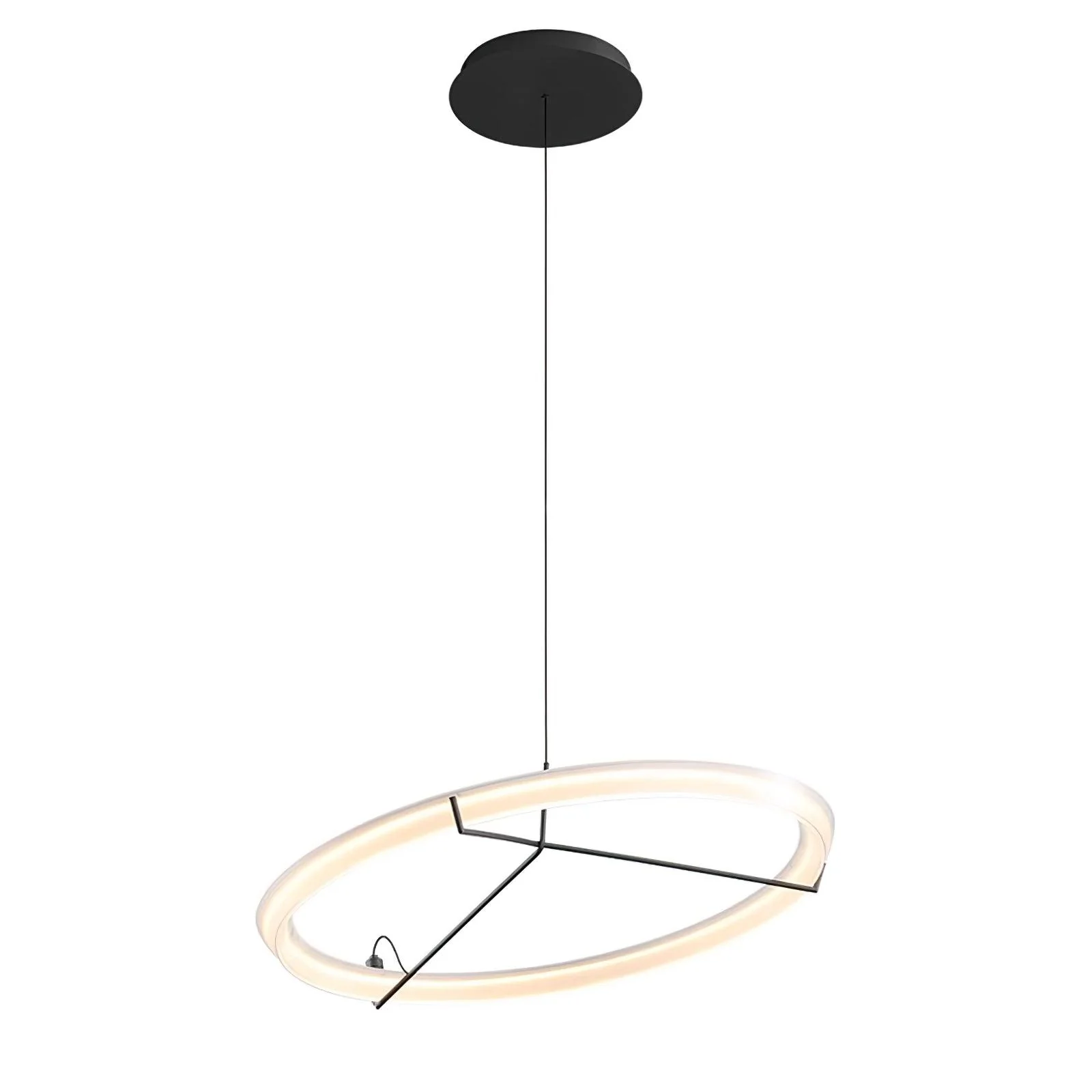 Lustra Chandelier Modern Stainless Steel Ring - Image 57
