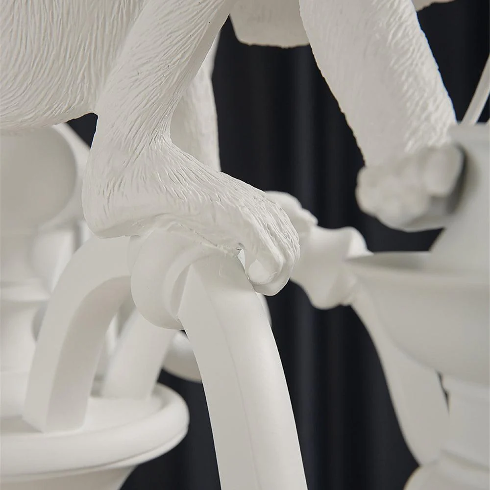 Lustra Chandelier Monkey Black Playful Sculpture - Image 5