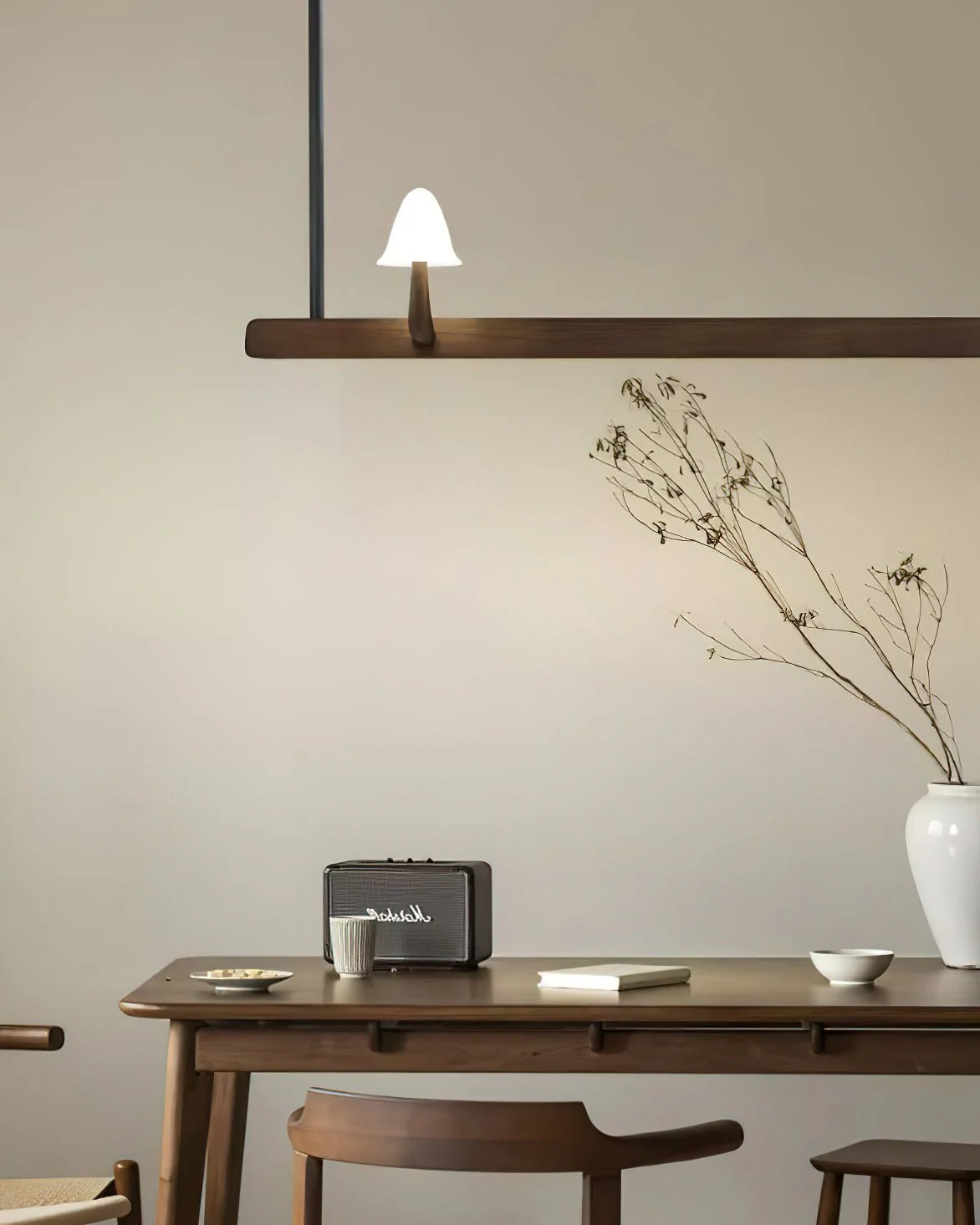Lustra Chandelier Mushroom Wooden Minimalist Modern - Image 22