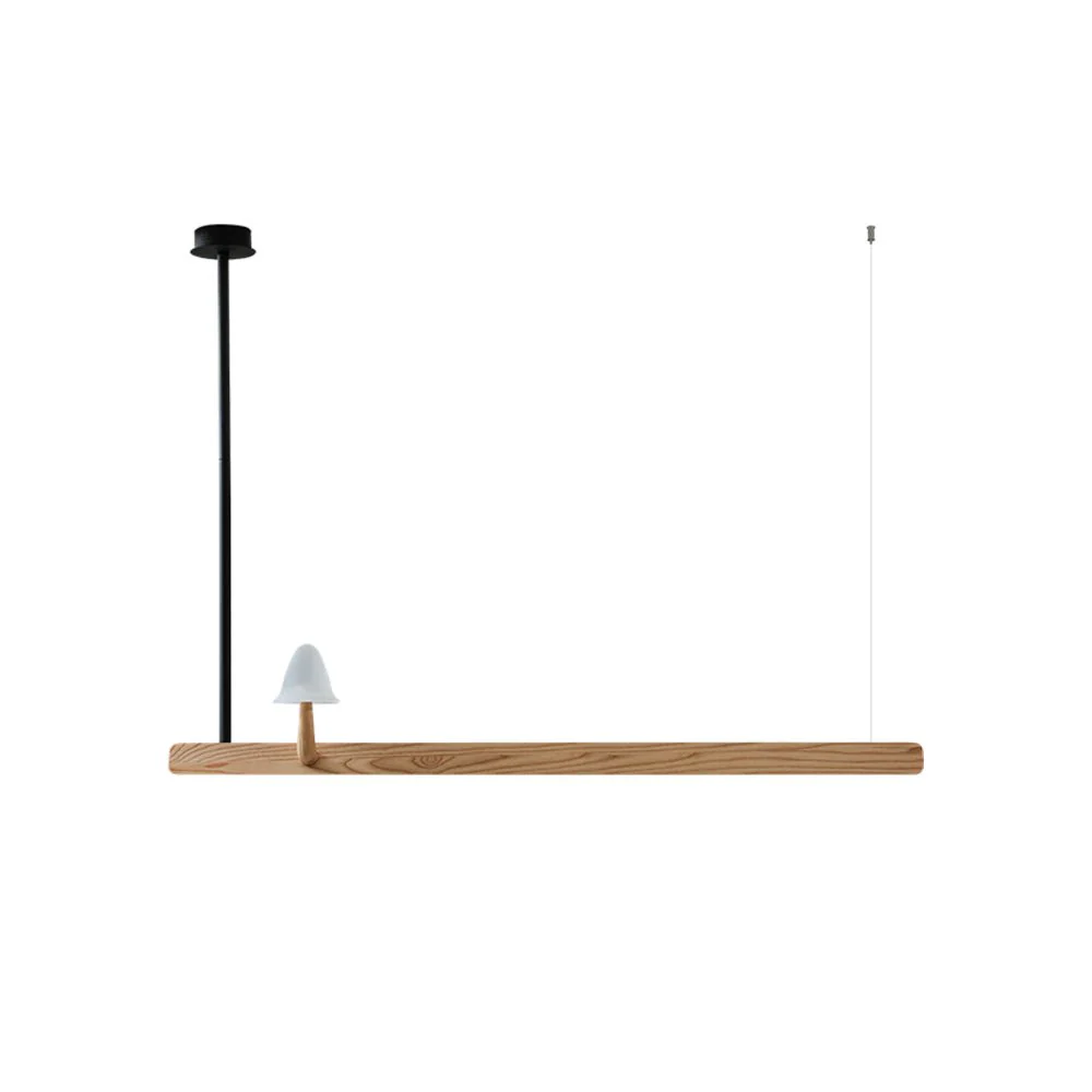 Lustra Chandelier Mushroom Wooden Minimalist Modern - Image 23