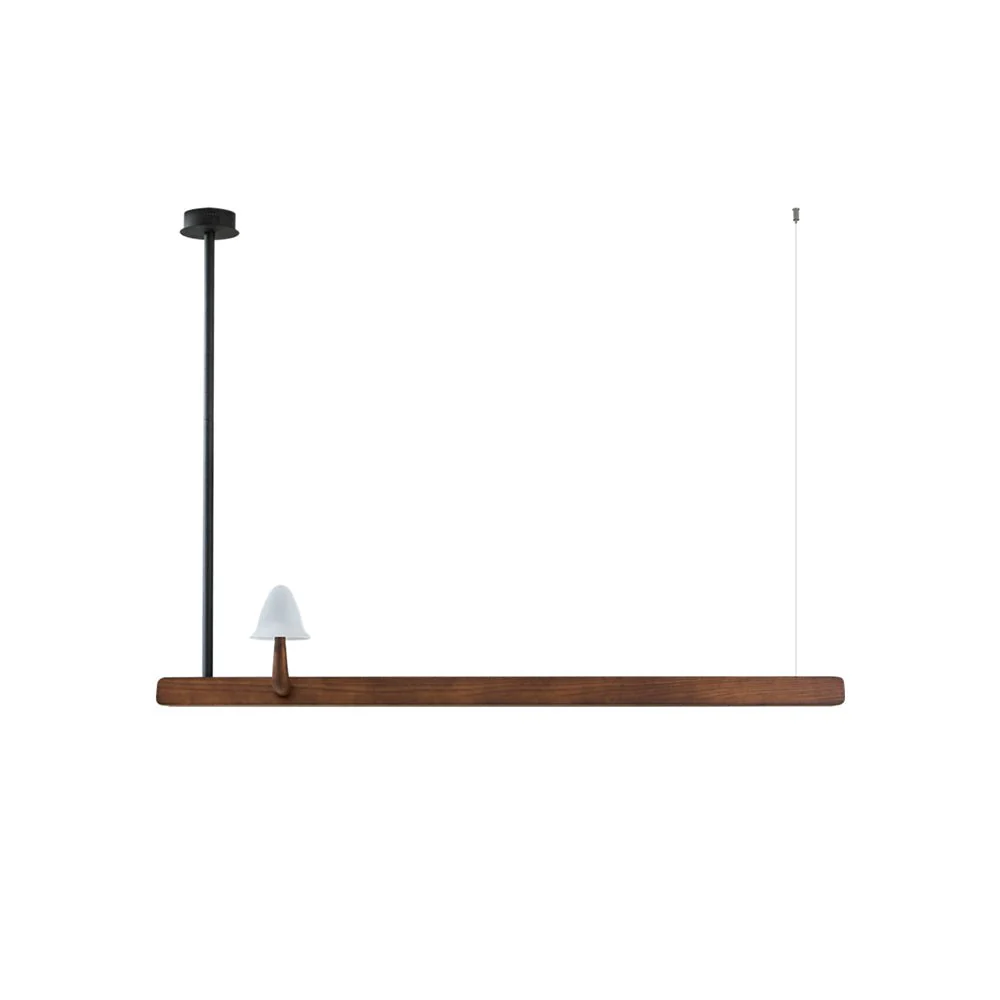 Lustra Chandelier Mushroom Wooden Minimalist Modern - Image 24