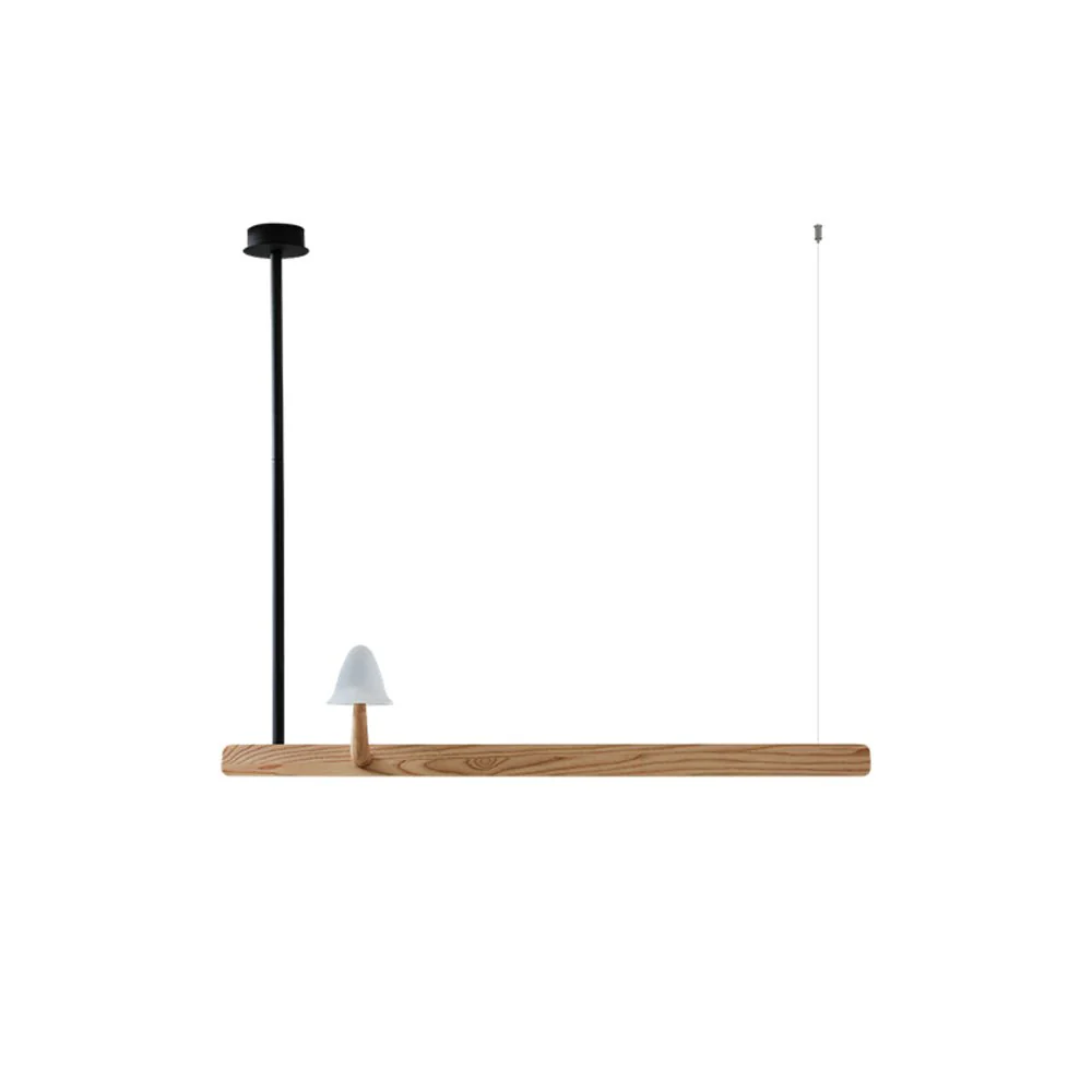 Lustra Chandelier Mushroom Wooden Minimalist Modern - Image 26