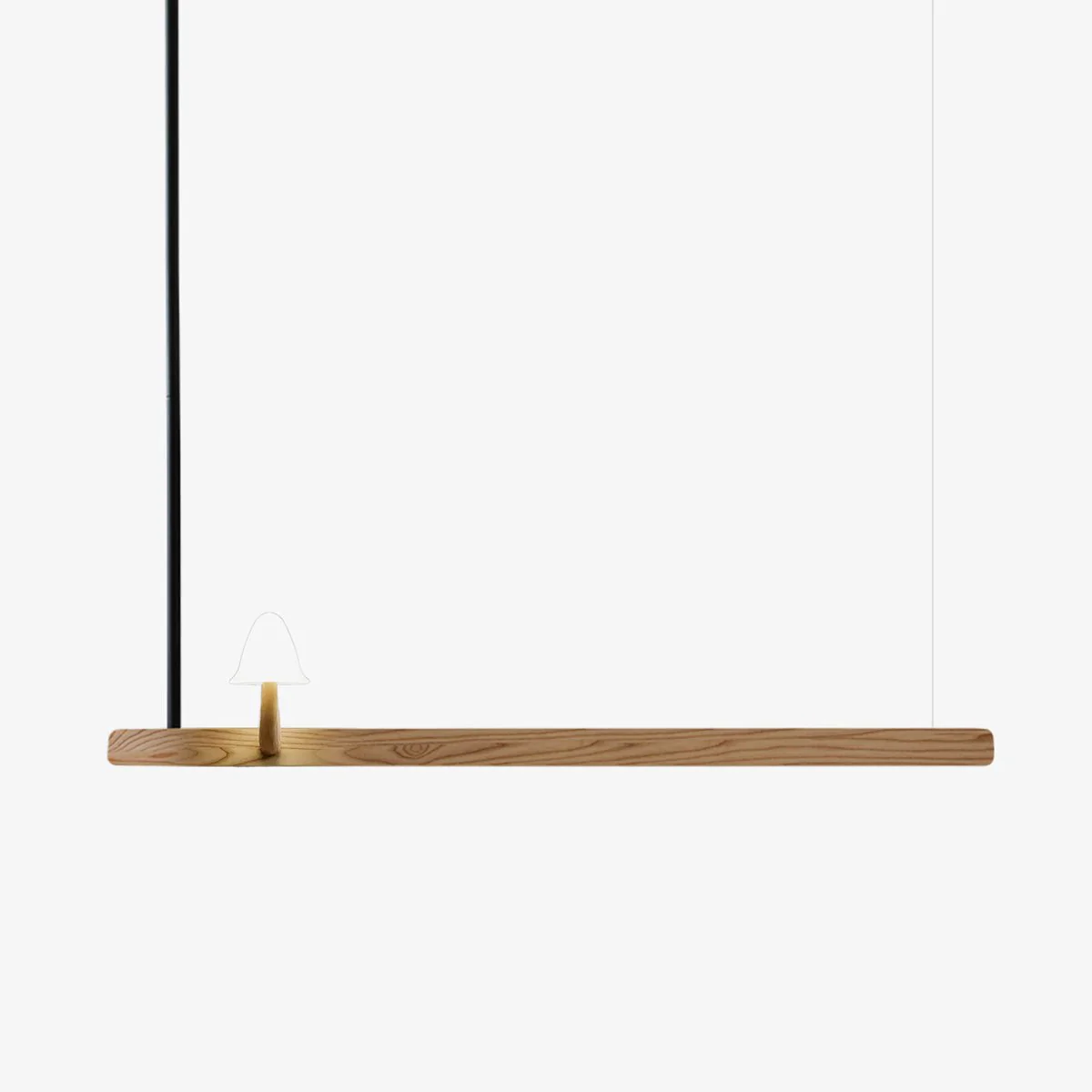 Lustra Chandelier Mushroom Wooden Minimalist Modern - Image 27