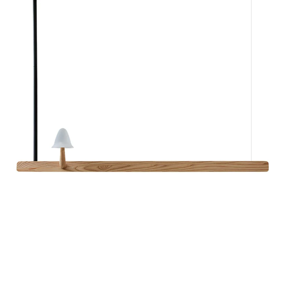 Lustra Chandelier Mushroom Wooden Minimalist Modern - Image 28