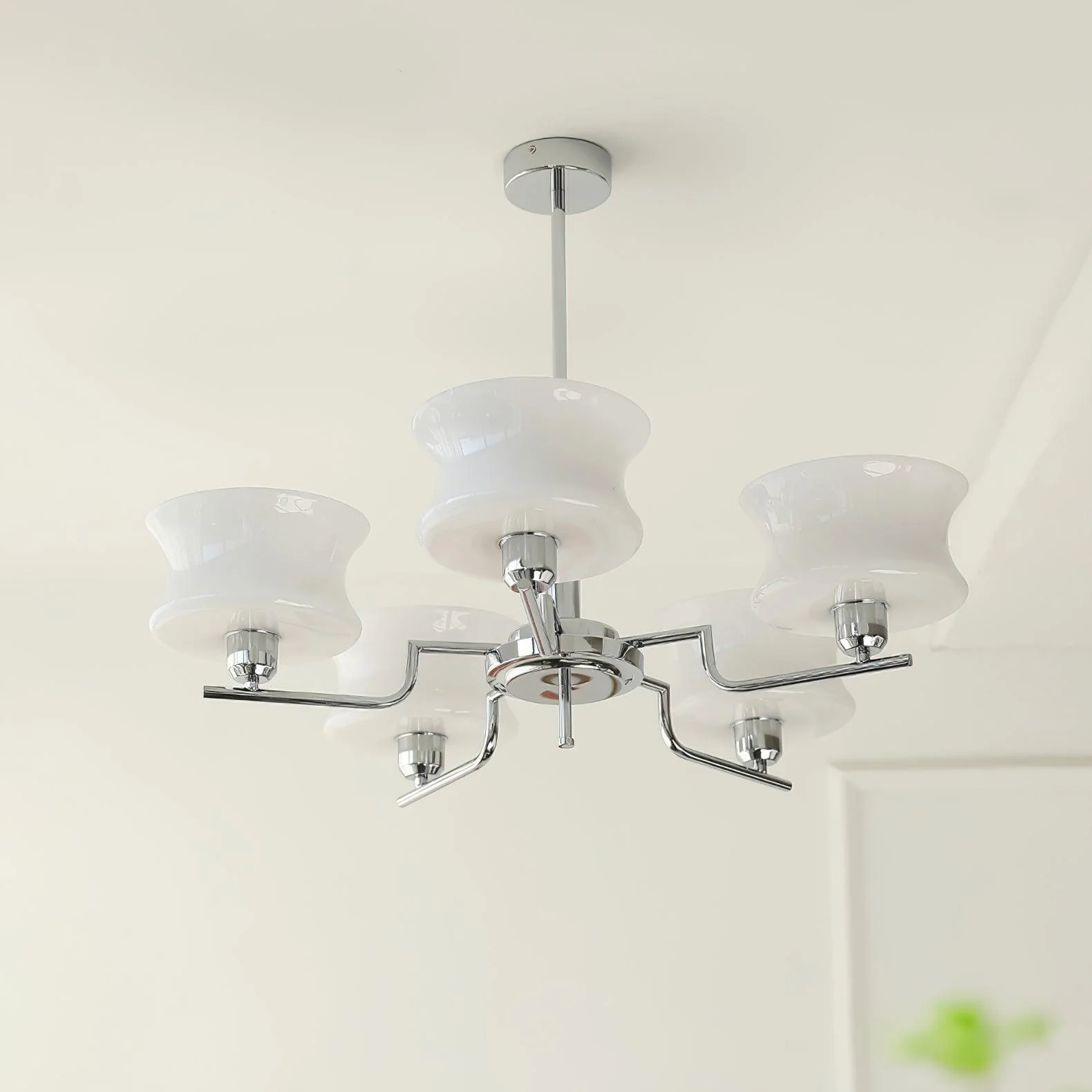 Lustra Chandelier Natural Gold Vintage Glass - Image 3