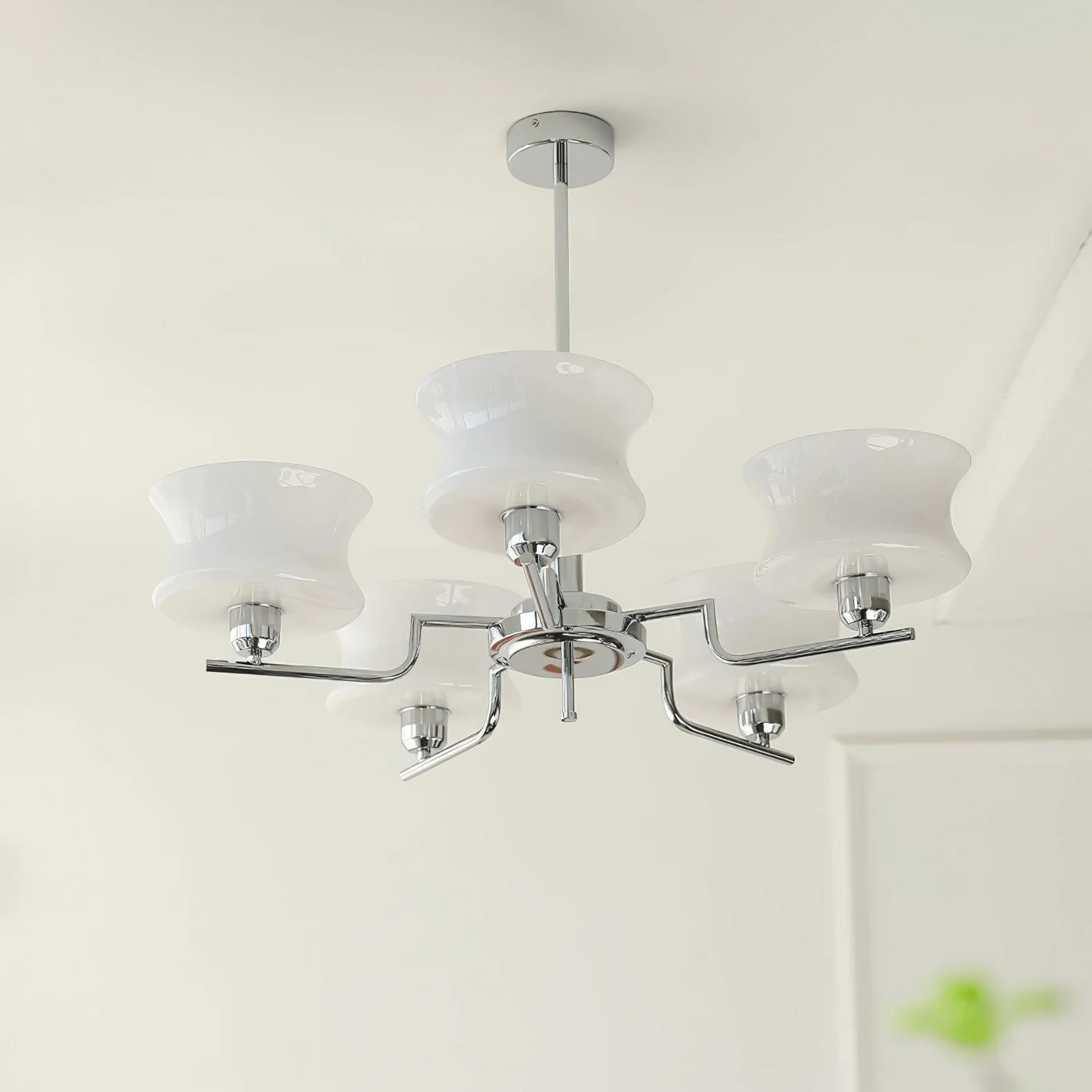 Lustra Chandelier Natural Gold Vintage Glass - Image 31